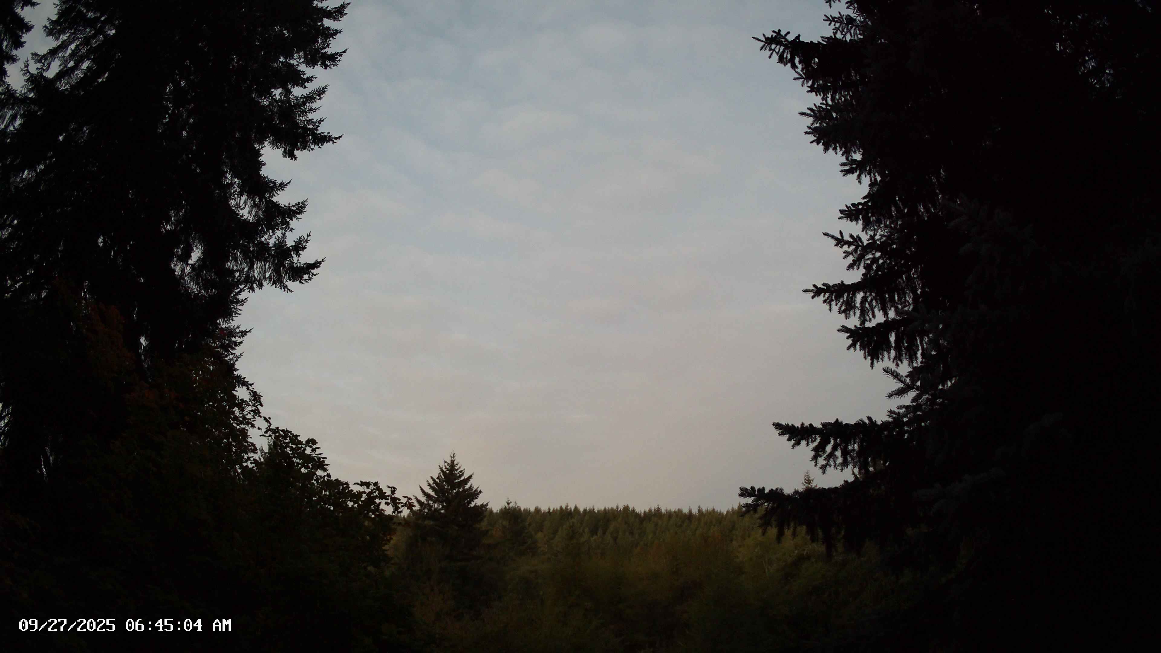 Pacific Northwest skyline timelapse on Sep 27, 2025 at 6:45 AM