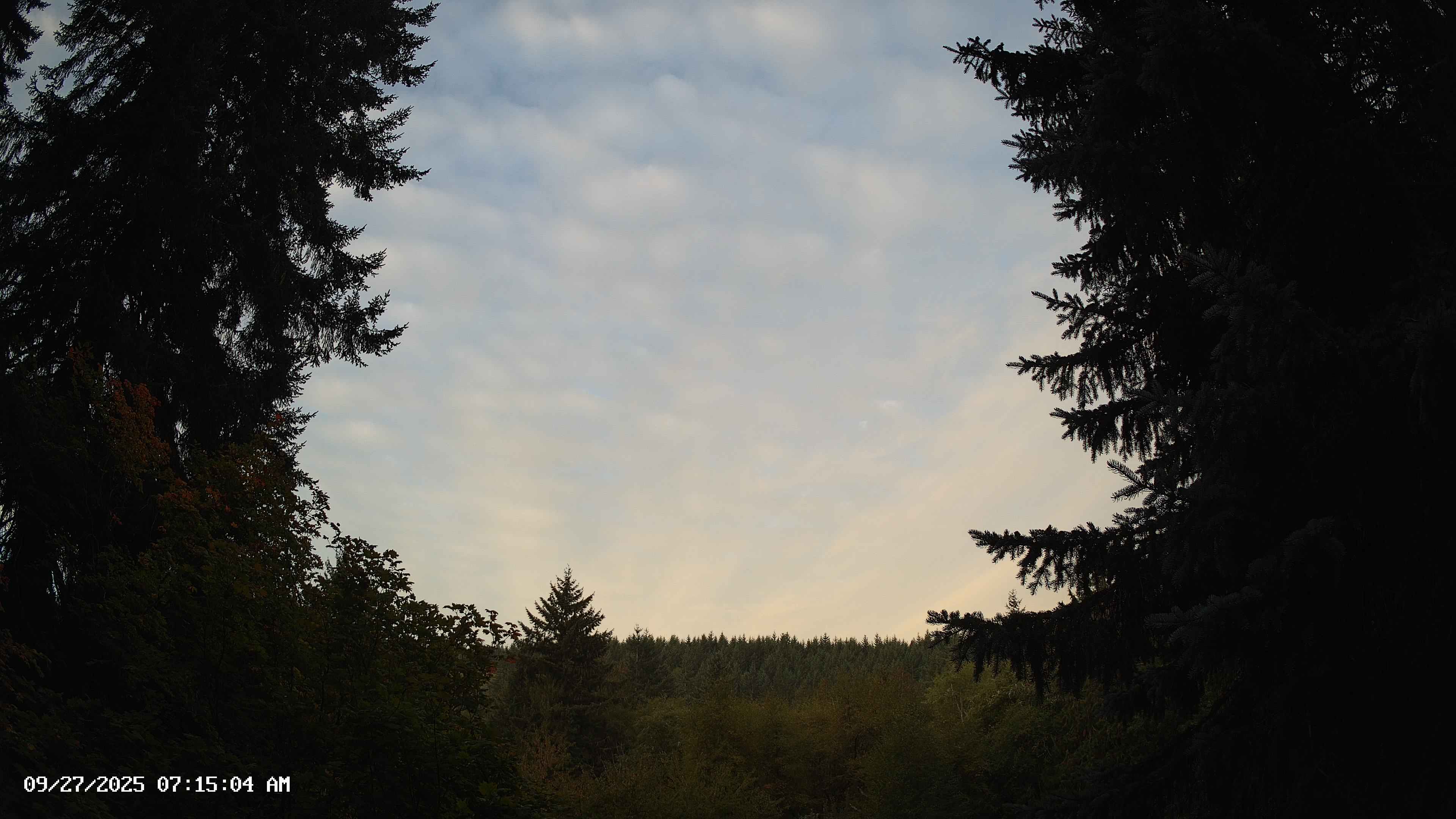 Pacific Northwest skyline timelapse on Sep 27, 2025 at 7:15 AM