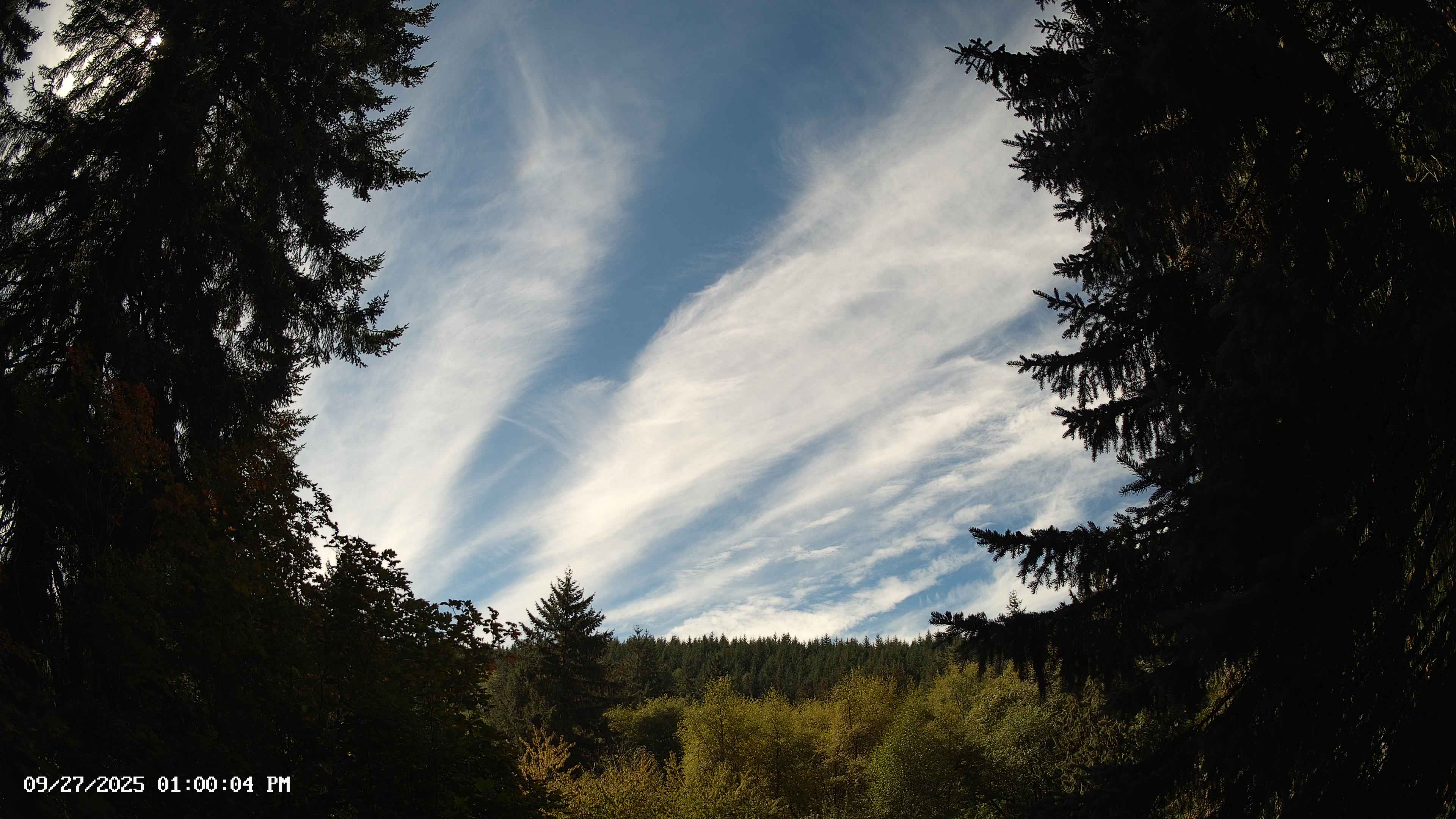 Pacific Northwest skyline timelapse on Sep 27, 2025 at 1:00 PM