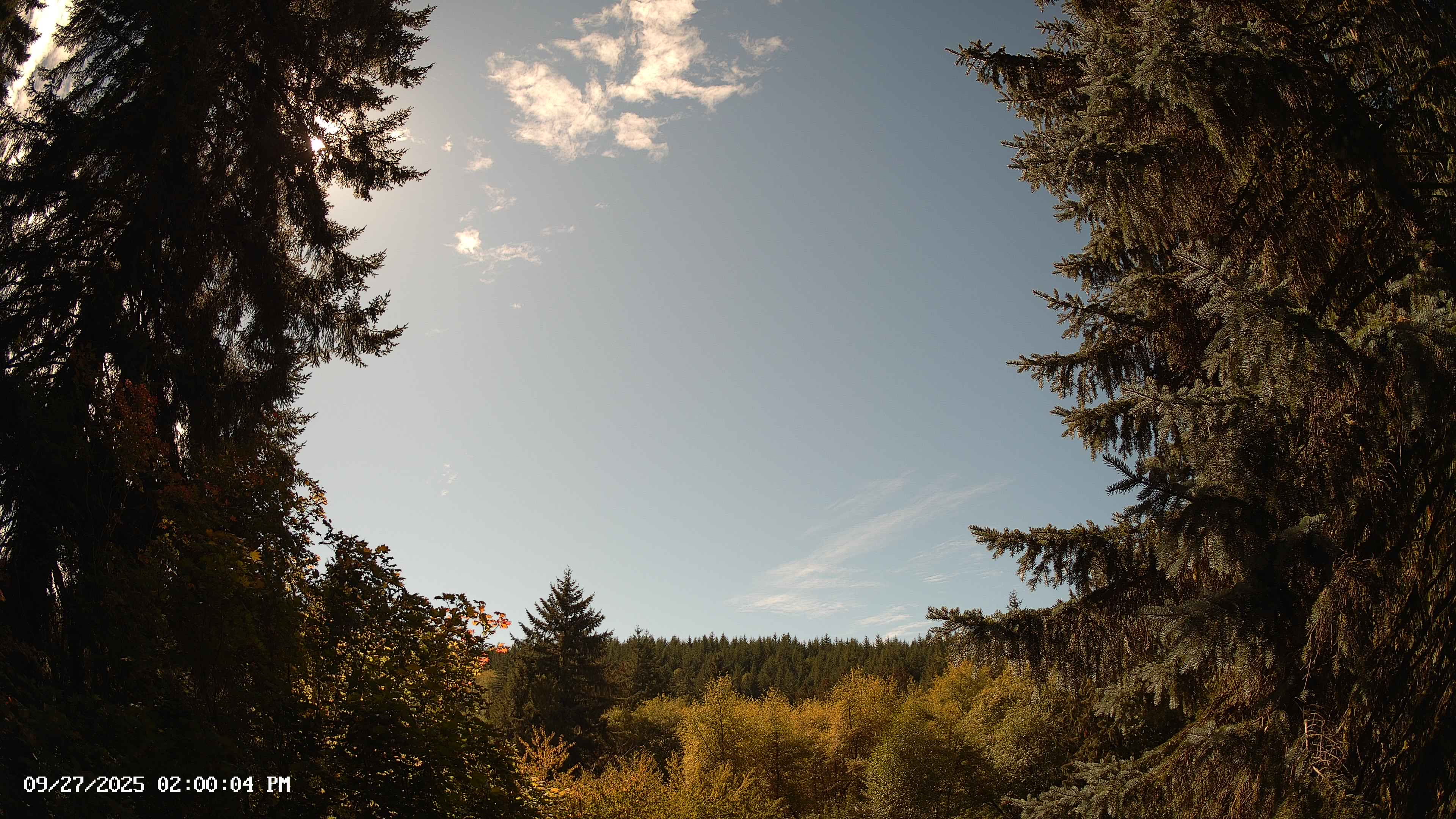 Pacific Northwest skyline timelapse on Sep 27, 2025 at 2:00 PM