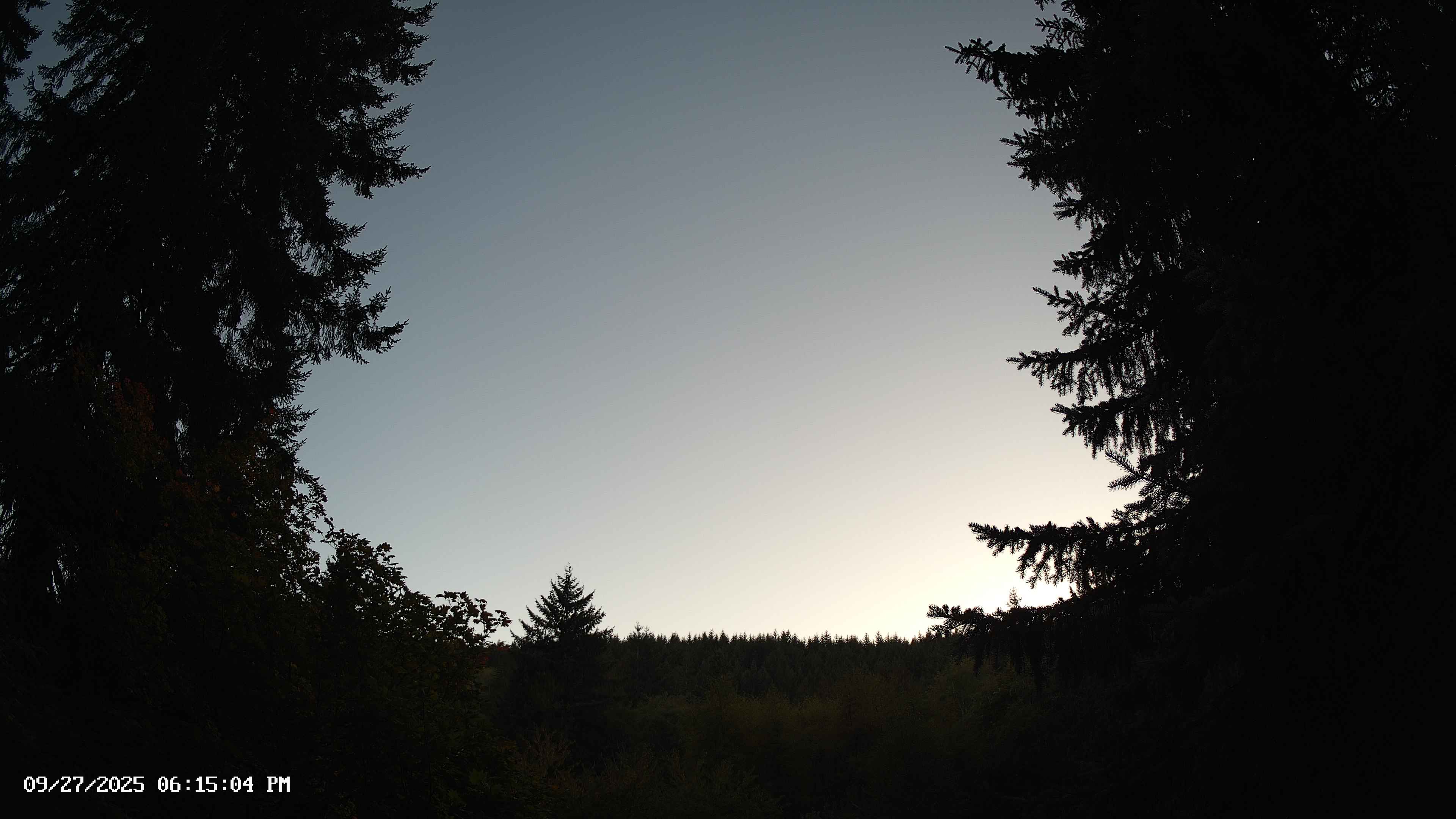 Pacific Northwest skyline timelapse on Sep 27, 2025 at 6:15 PM