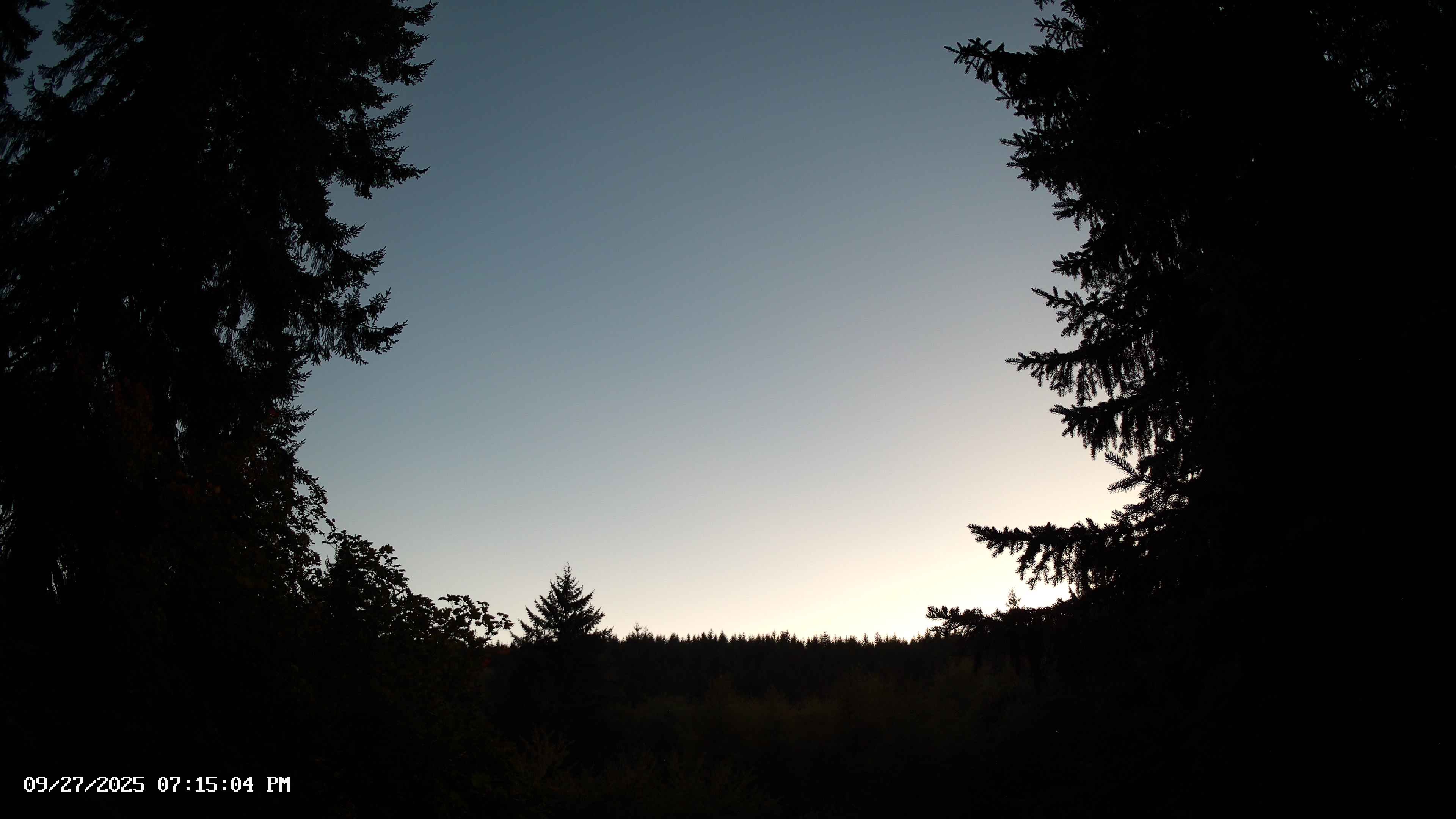 Pacific Northwest skyline timelapse on Sep 27, 2025 at 7:15 PM