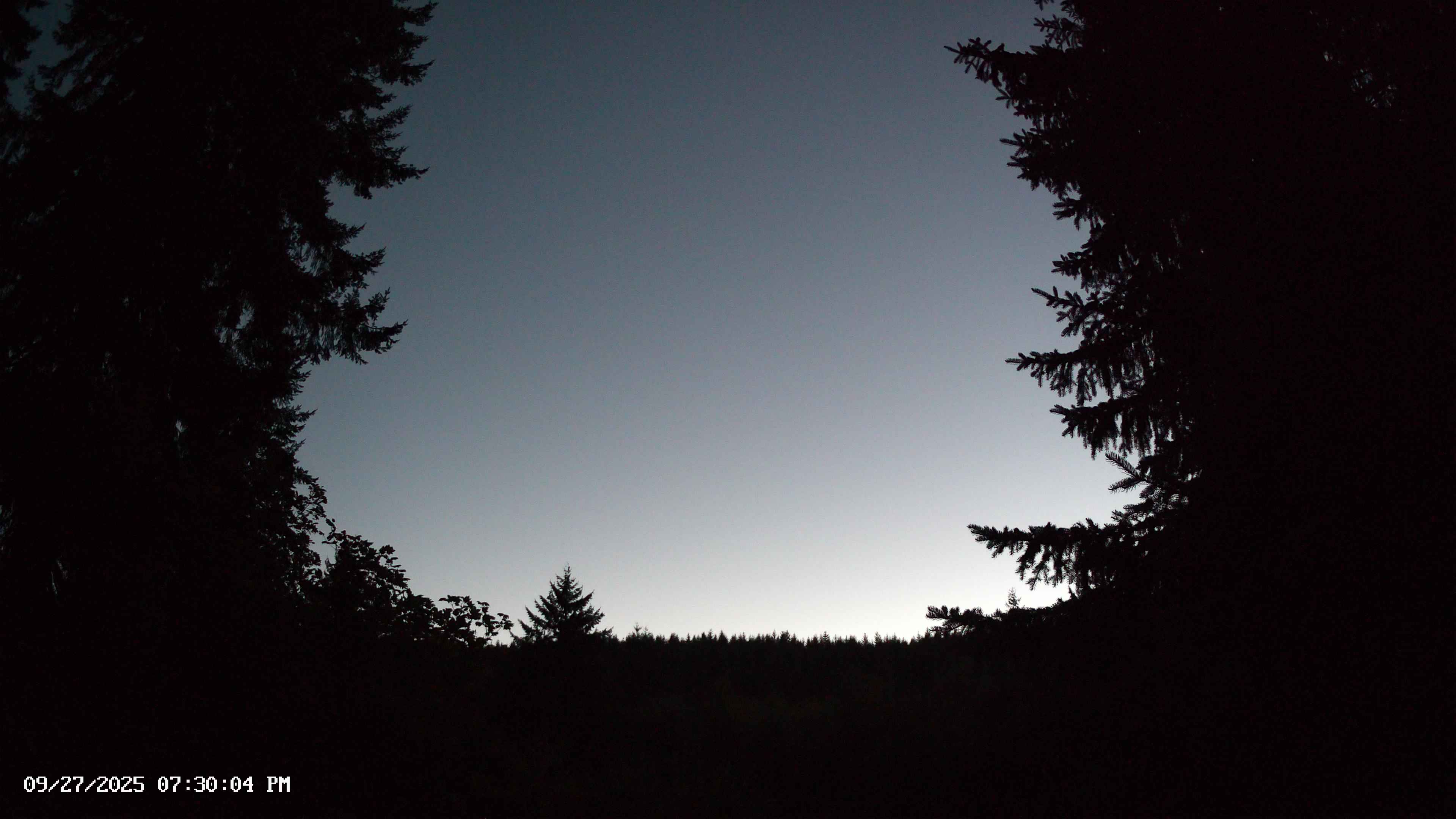 Pacific Northwest skyline timelapse on Sep 27, 2025 at 7:30 PM
