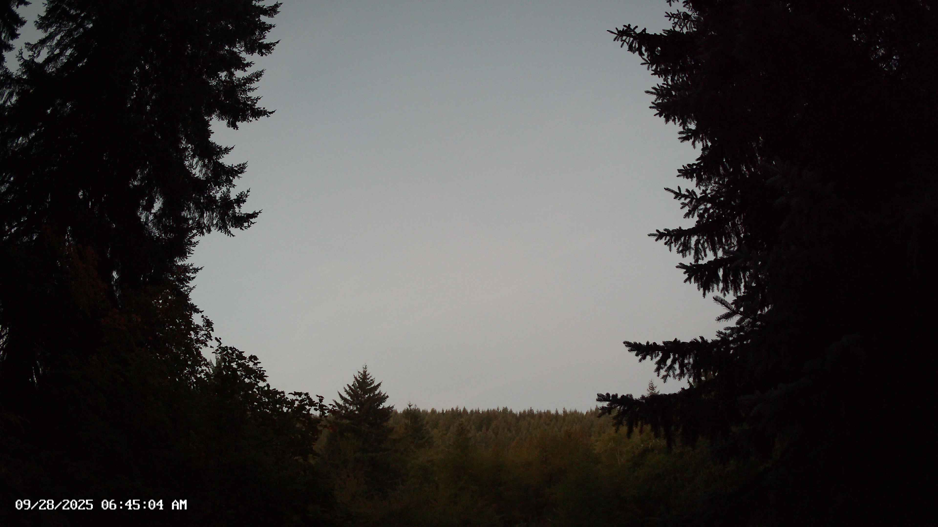Pacific Northwest skyline timelapse on Sep 28, 2025 at 6:45 AM