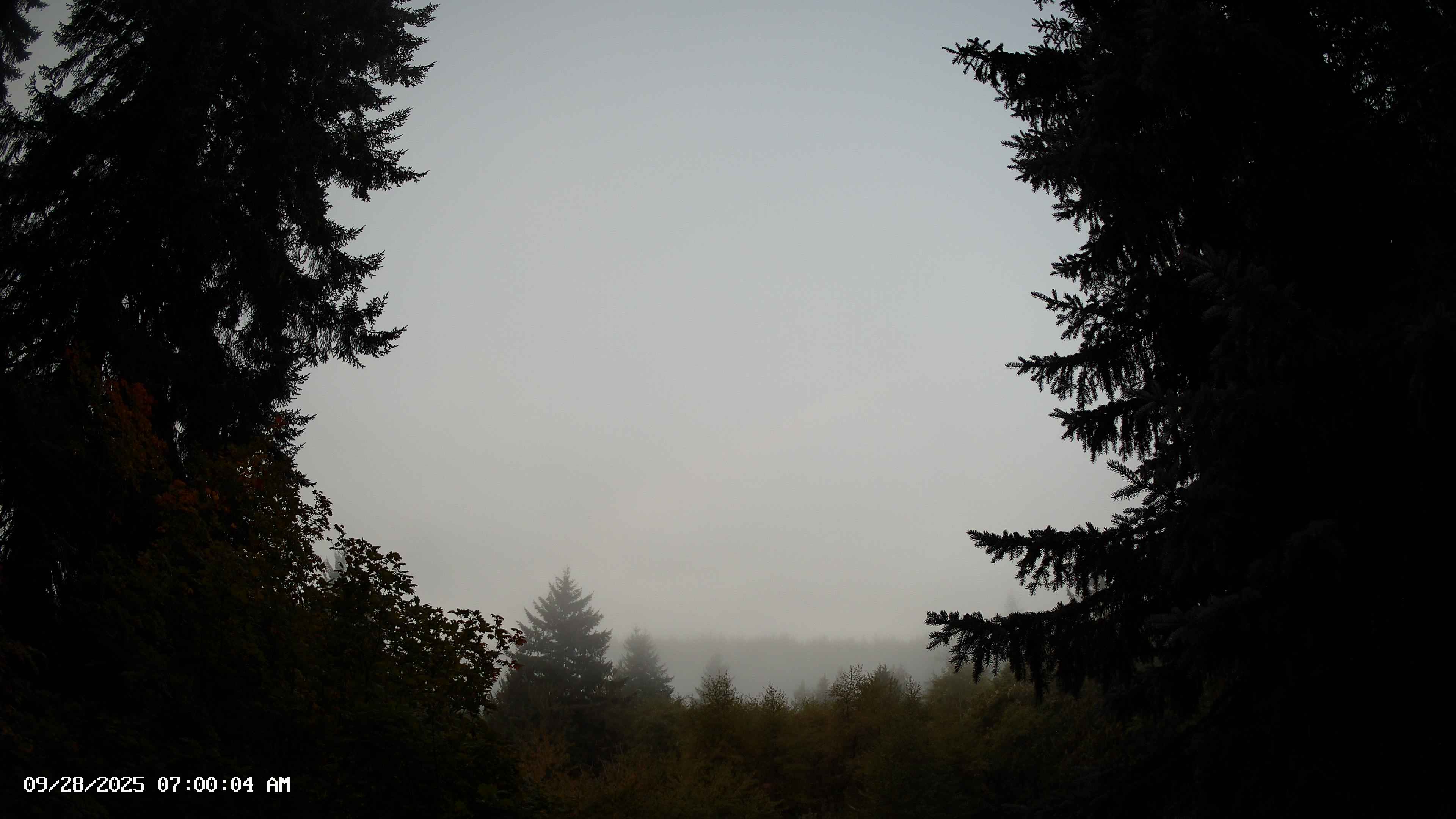 Pacific Northwest skyline timelapse on Sep 28, 2025 at 7:00 AM