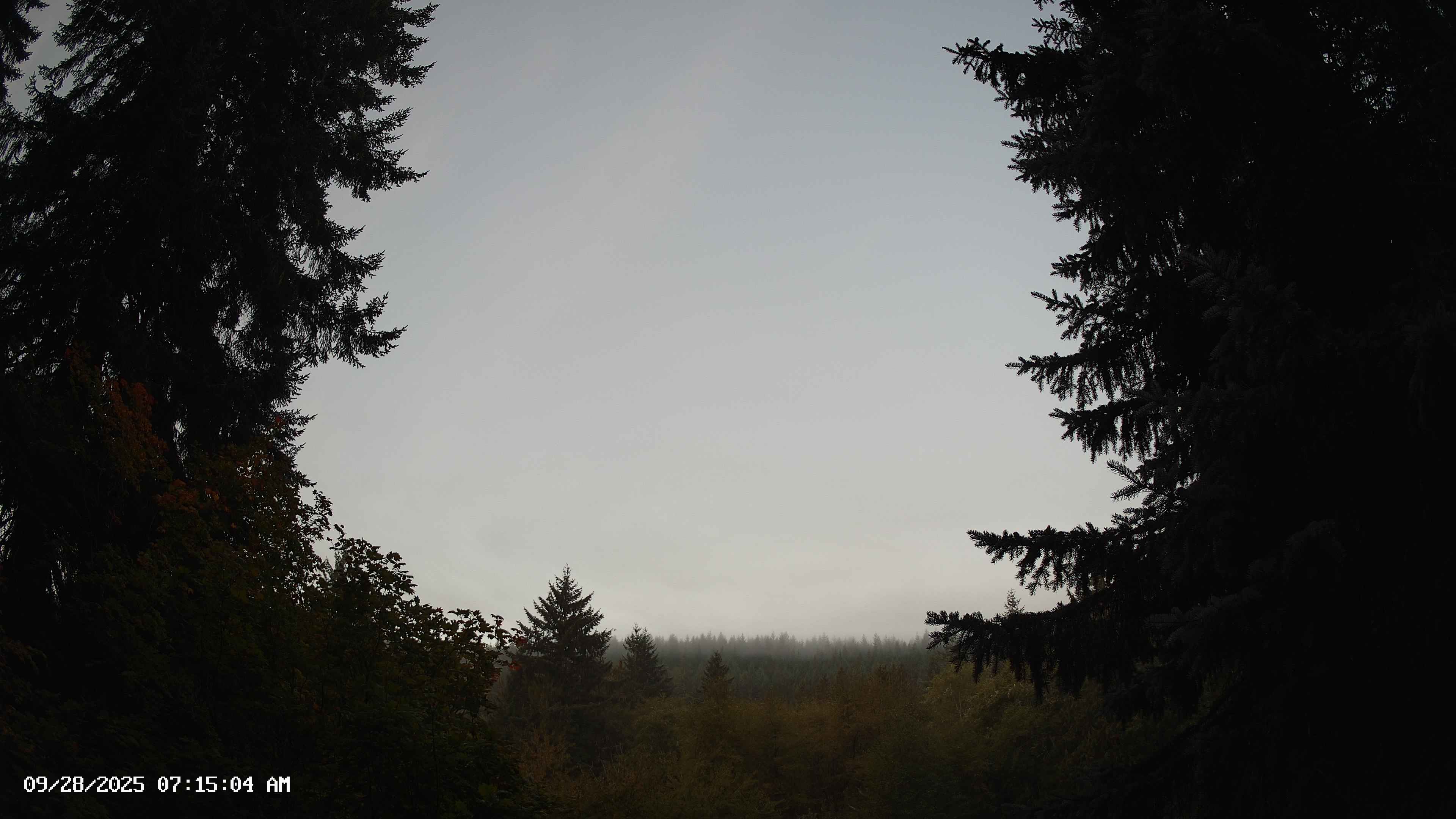 Pacific Northwest skyline timelapse on Sep 28, 2025 at 7:15 AM