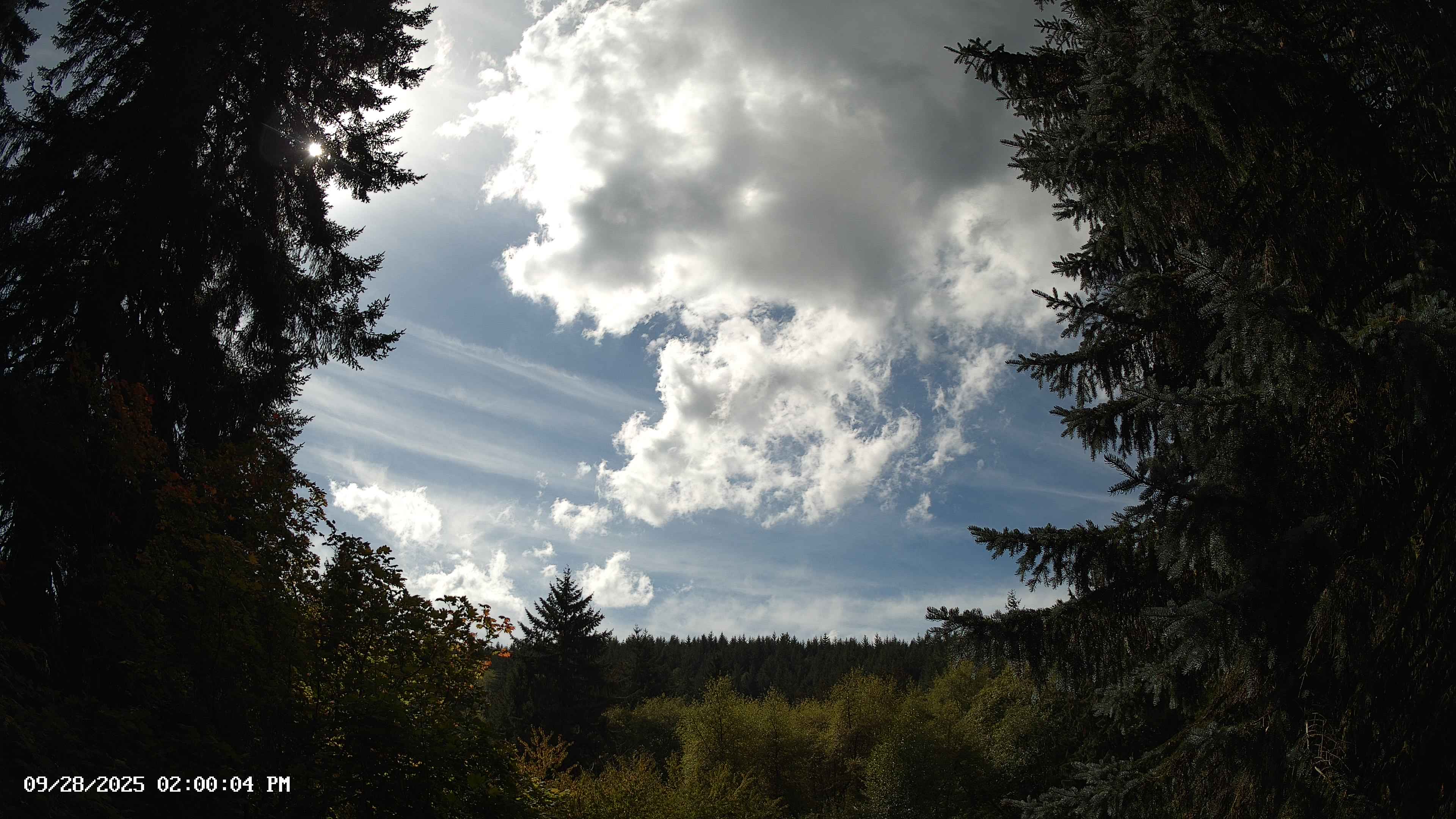 Pacific Northwest skyline timelapse on Sep 28, 2025 at 2:00 PM