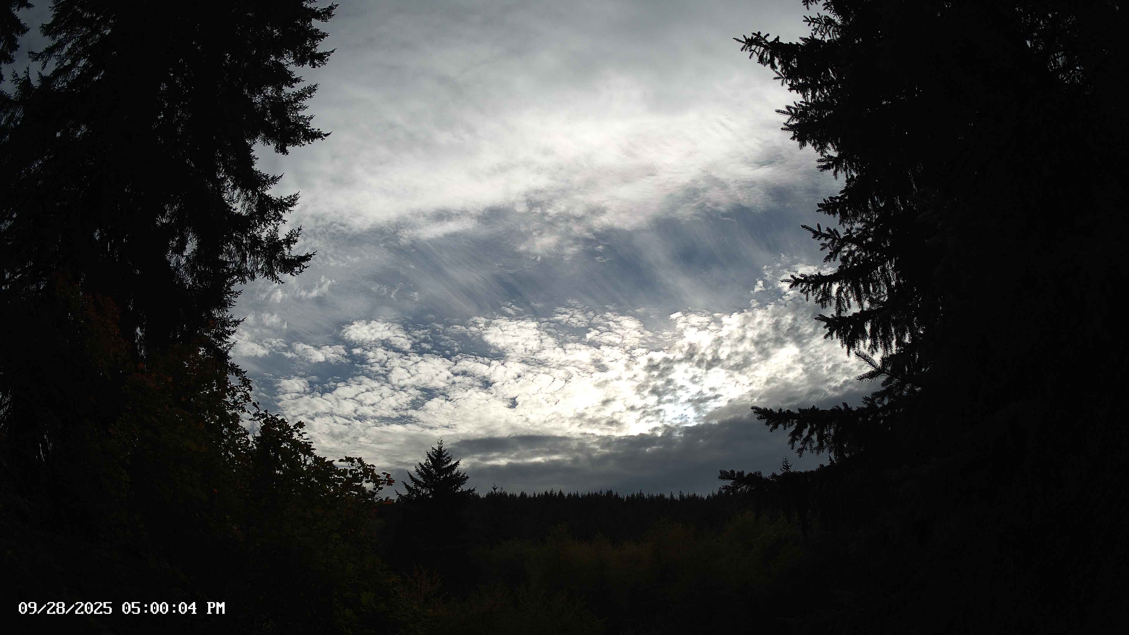 Pacific Northwest skyline timelapse on Sep 28, 2025 at 5:00 PM