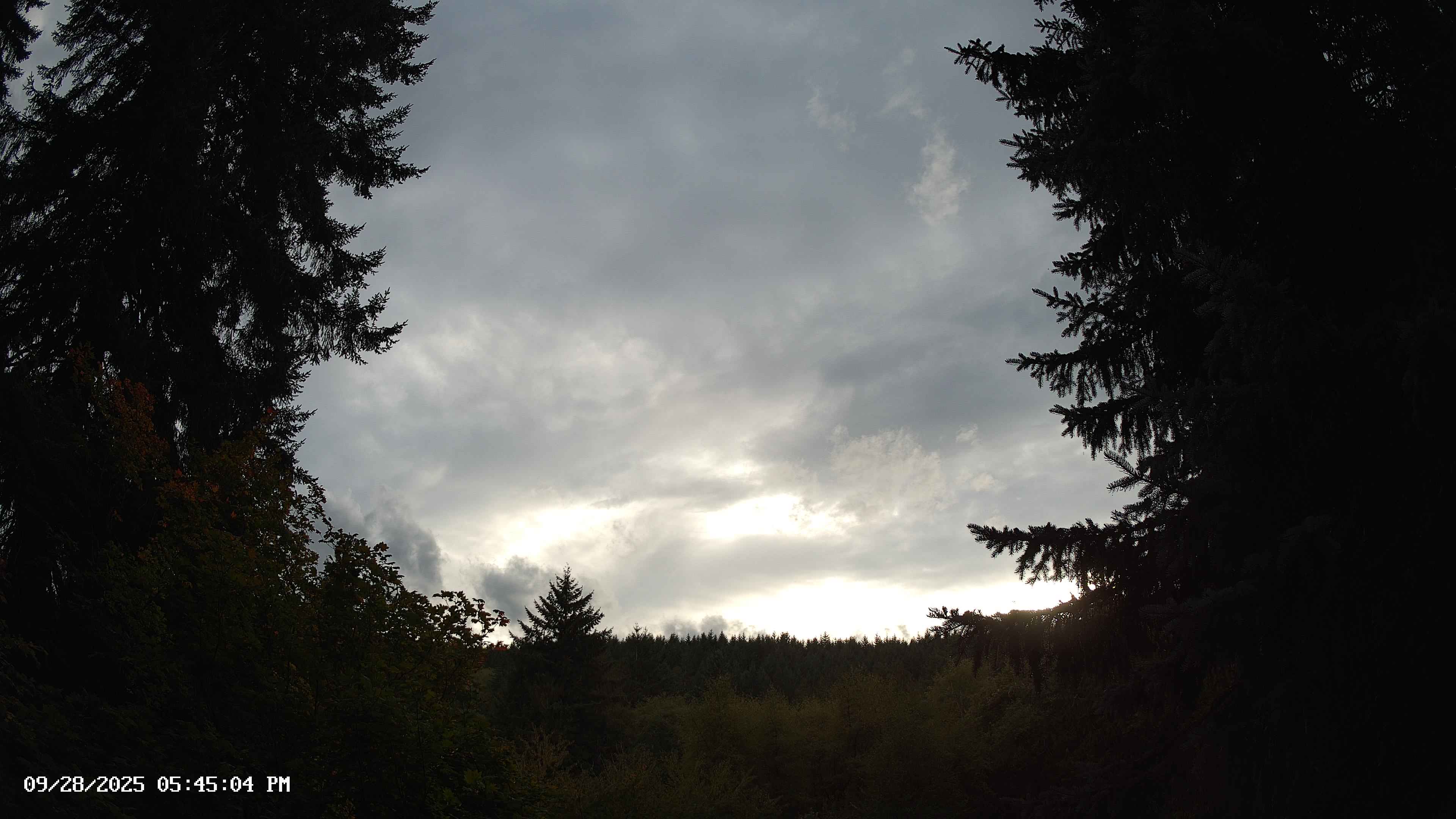 Pacific Northwest skyline timelapse on Sep 28, 2025 at 5:45 PM