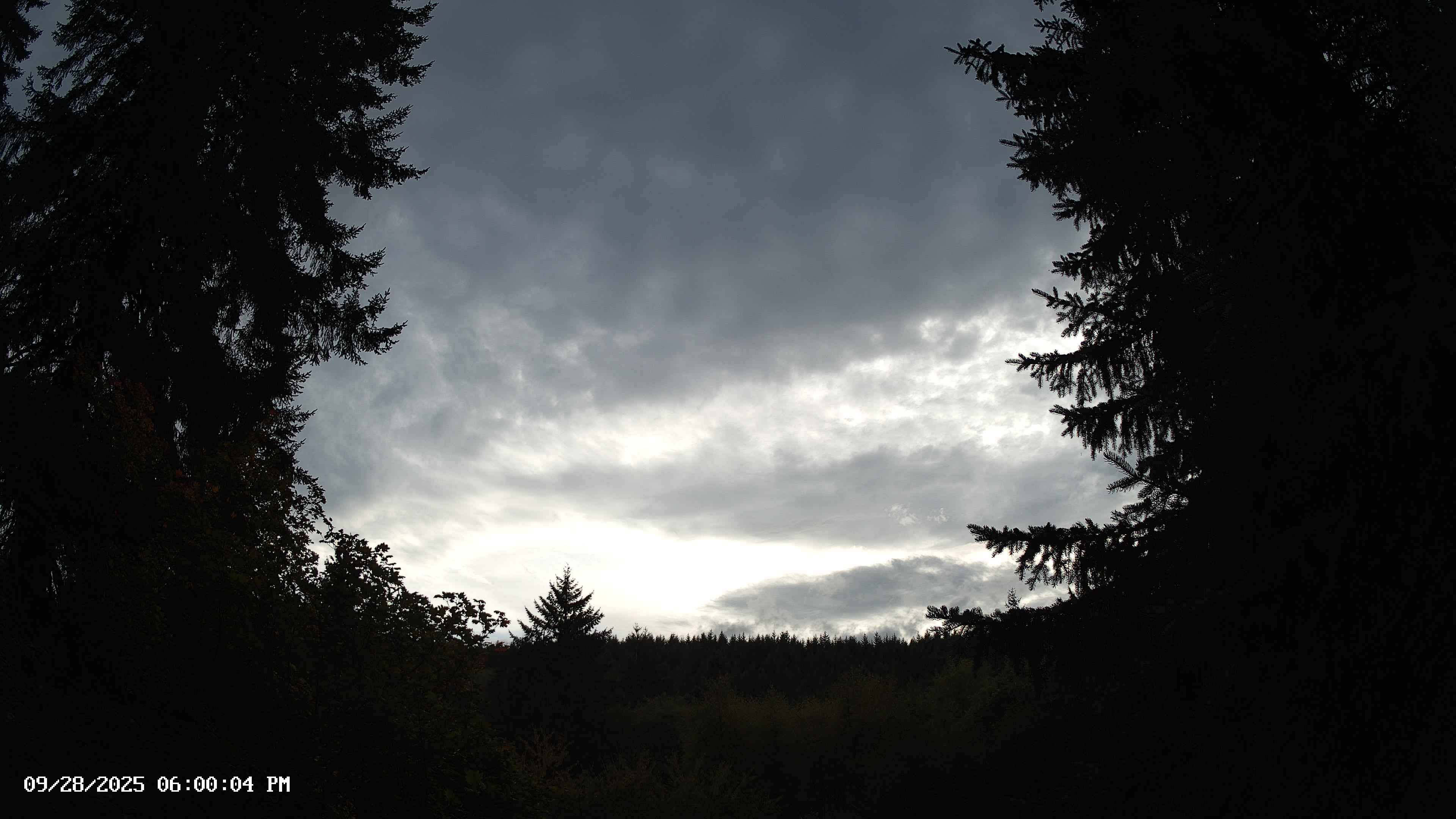 Pacific Northwest skyline timelapse on Sep 28, 2025 at 6:00 PM