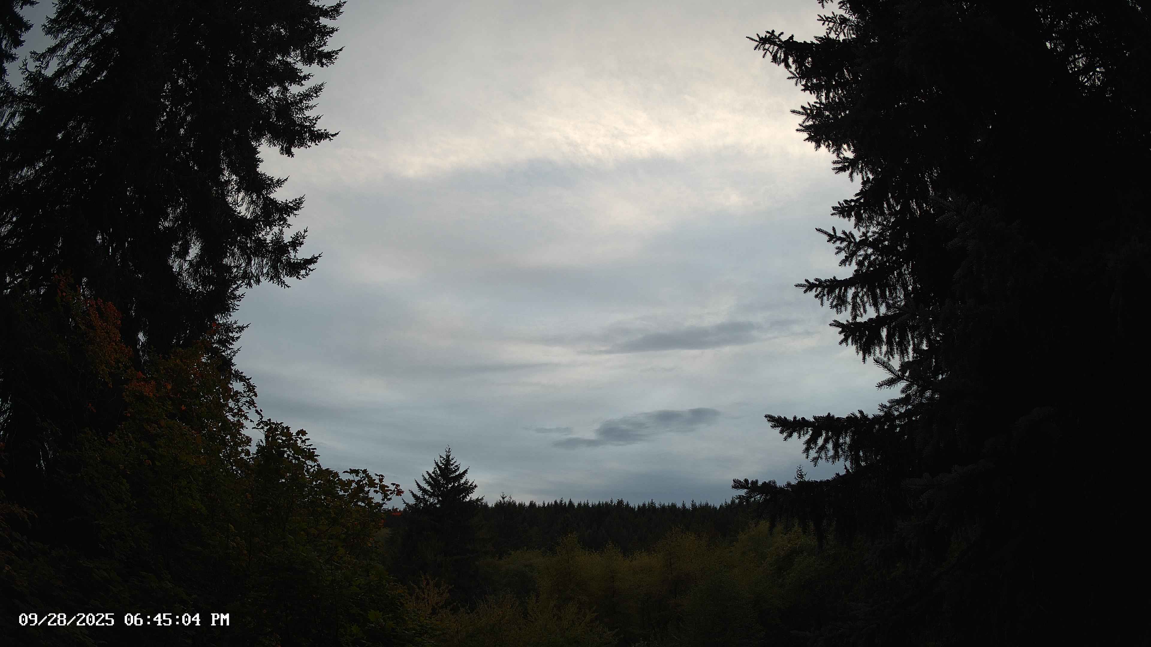 Pacific Northwest skyline timelapse on Sep 28, 2025 at 6:45 PM