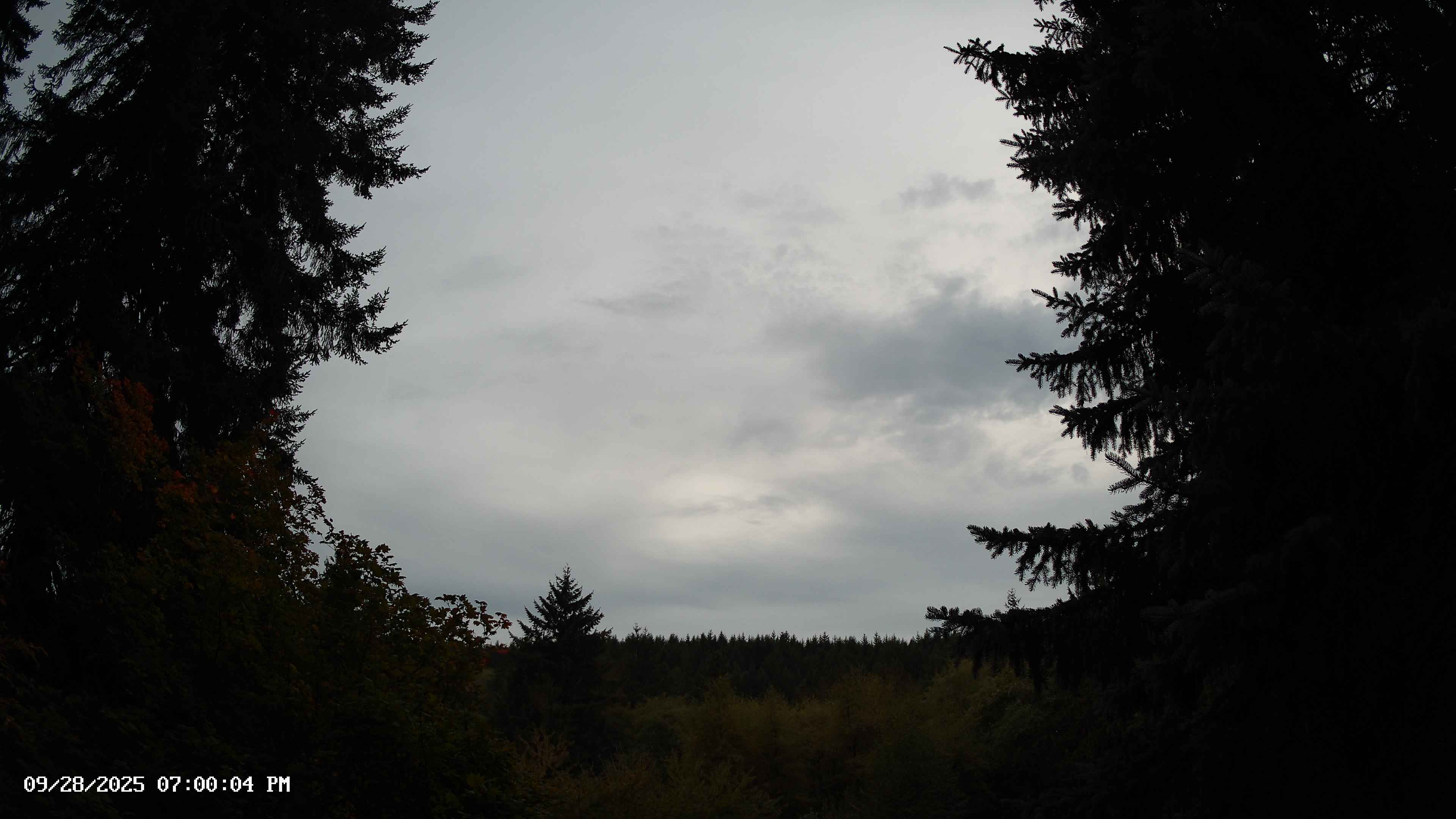 Pacific Northwest skyline timelapse on Sep 28, 2025 at 7:00 PM