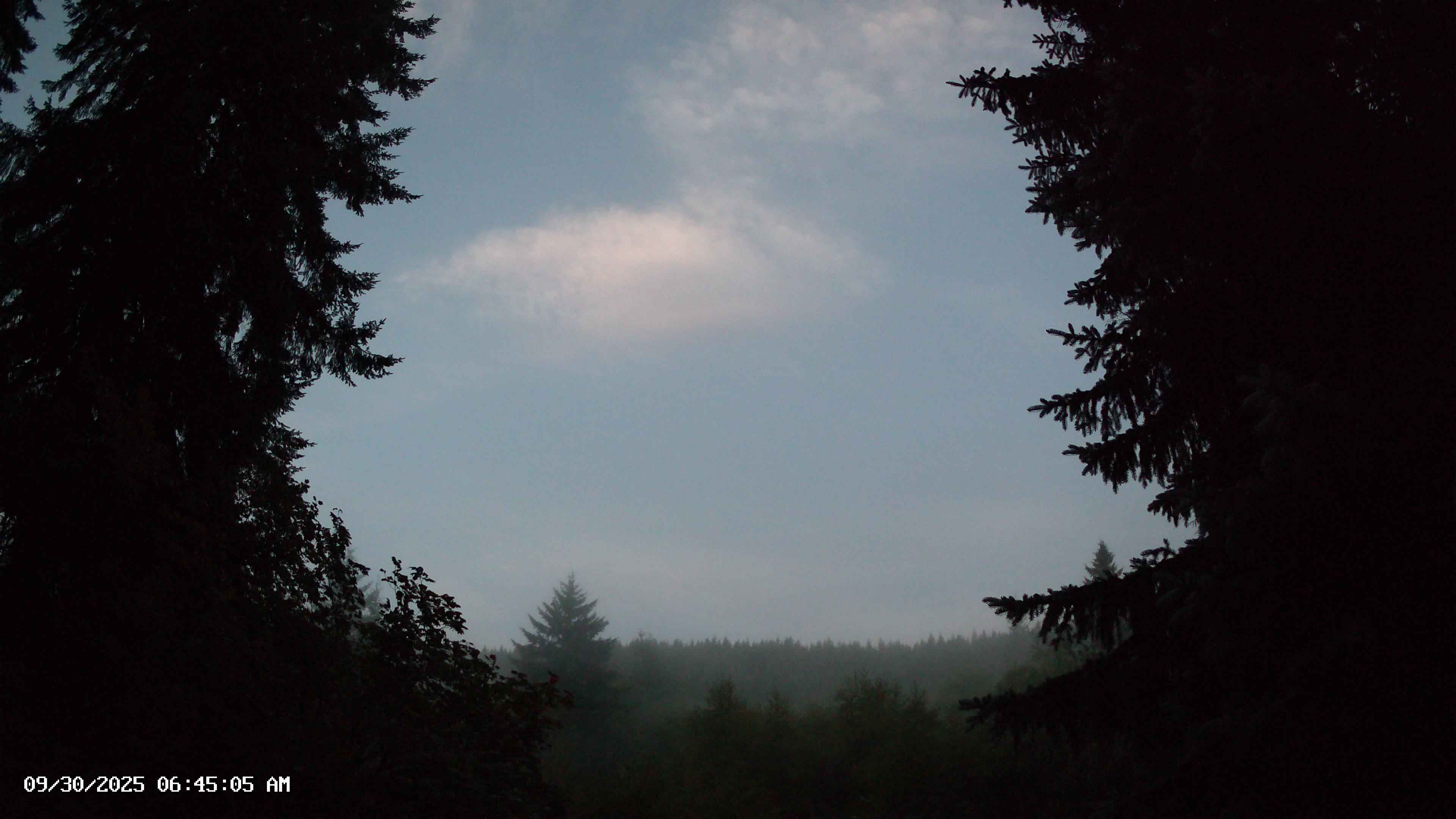 Pacific Northwest skyline timelapse on Sep 30, 2025 at 6:45 AM