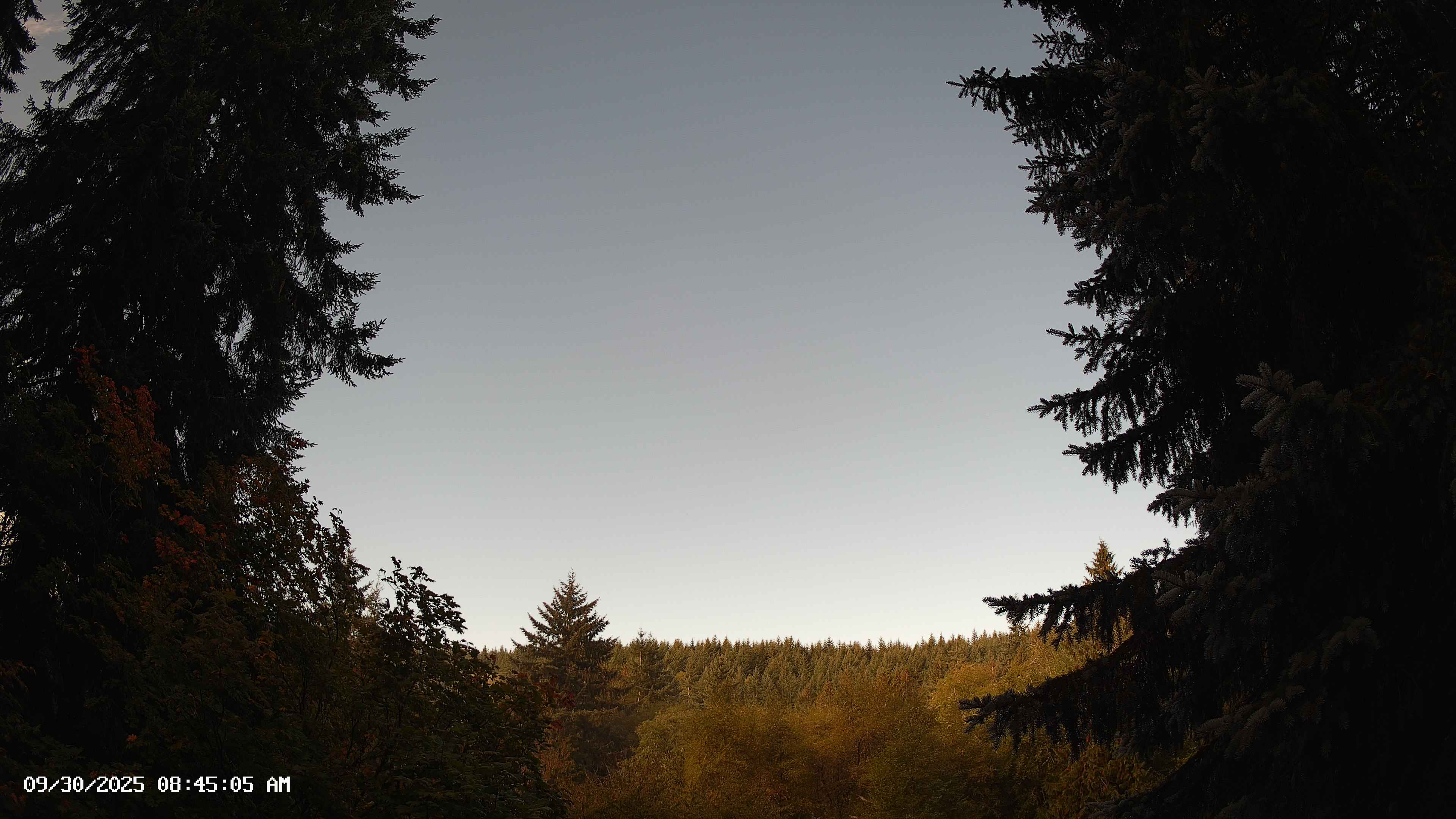 Pacific Northwest skyline timelapse on Sep 30, 2025 at 8:45 AM