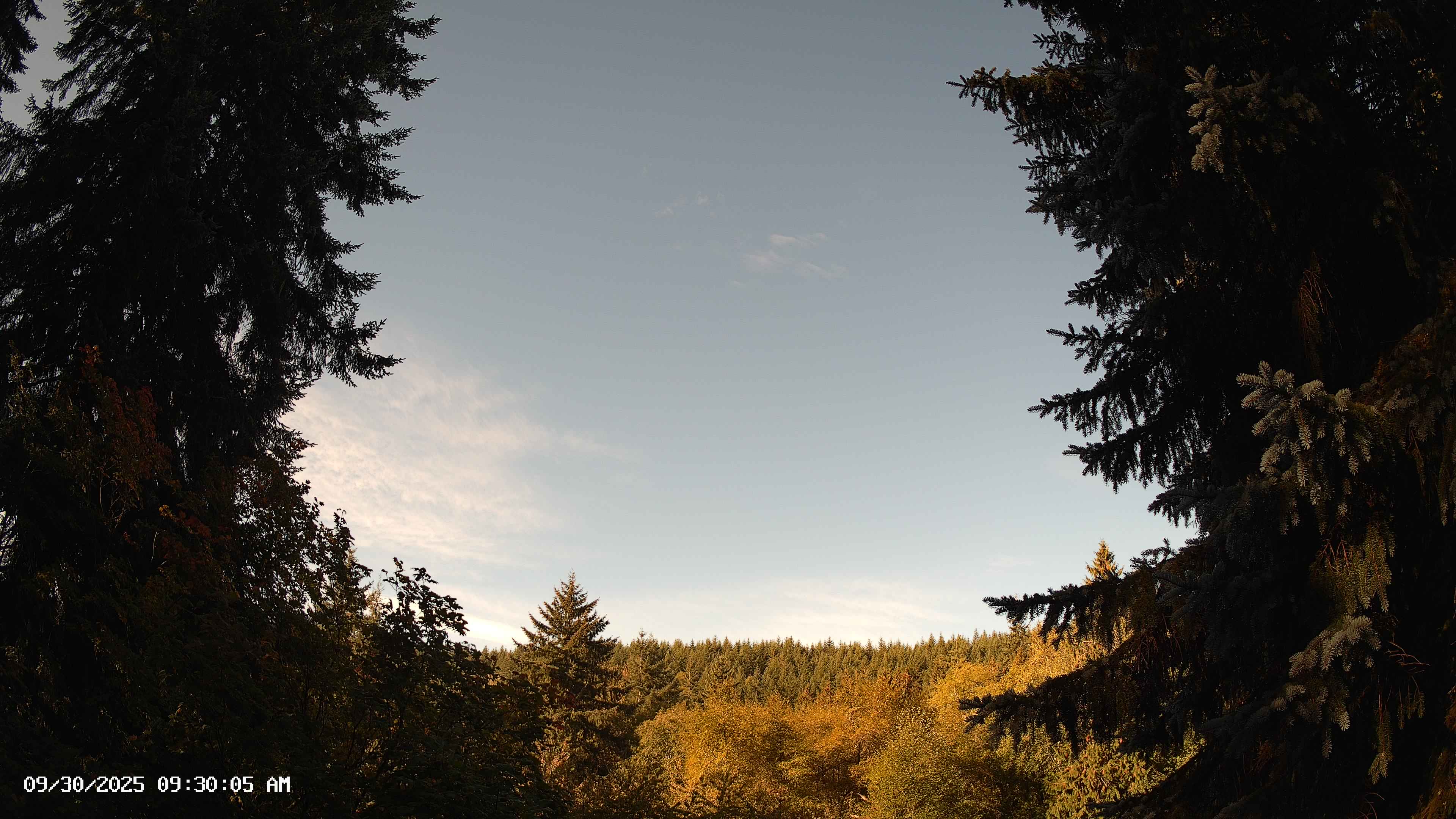 Pacific Northwest skyline timelapse on Sep 30, 2025 at 9:30 AM