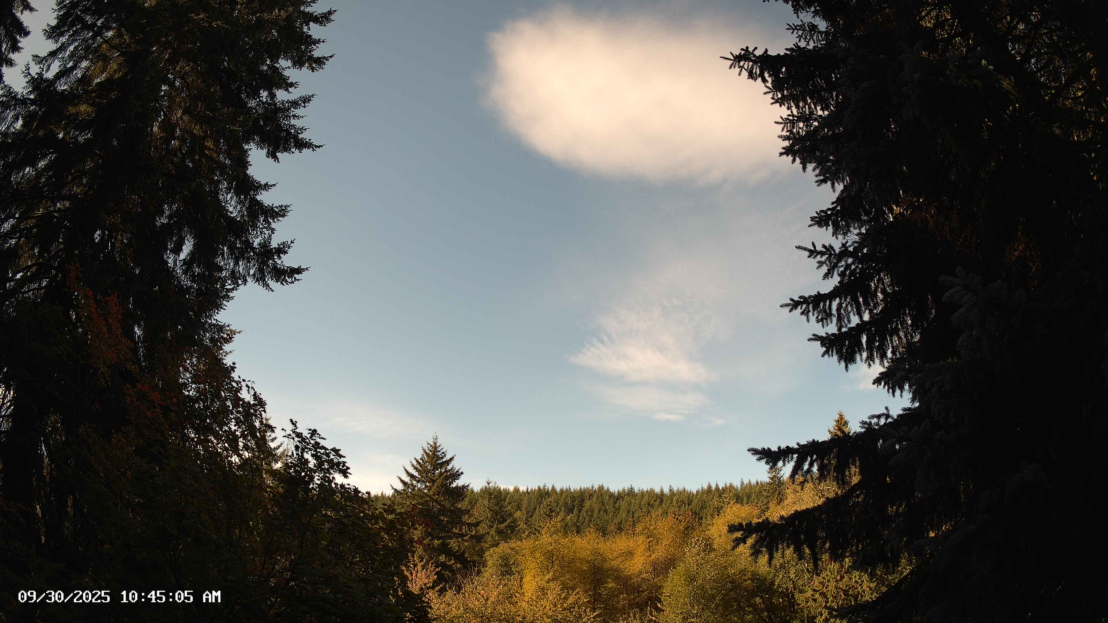 Pacific Northwest skyline timelapse on Sep 30, 2025 at 10:45 AM