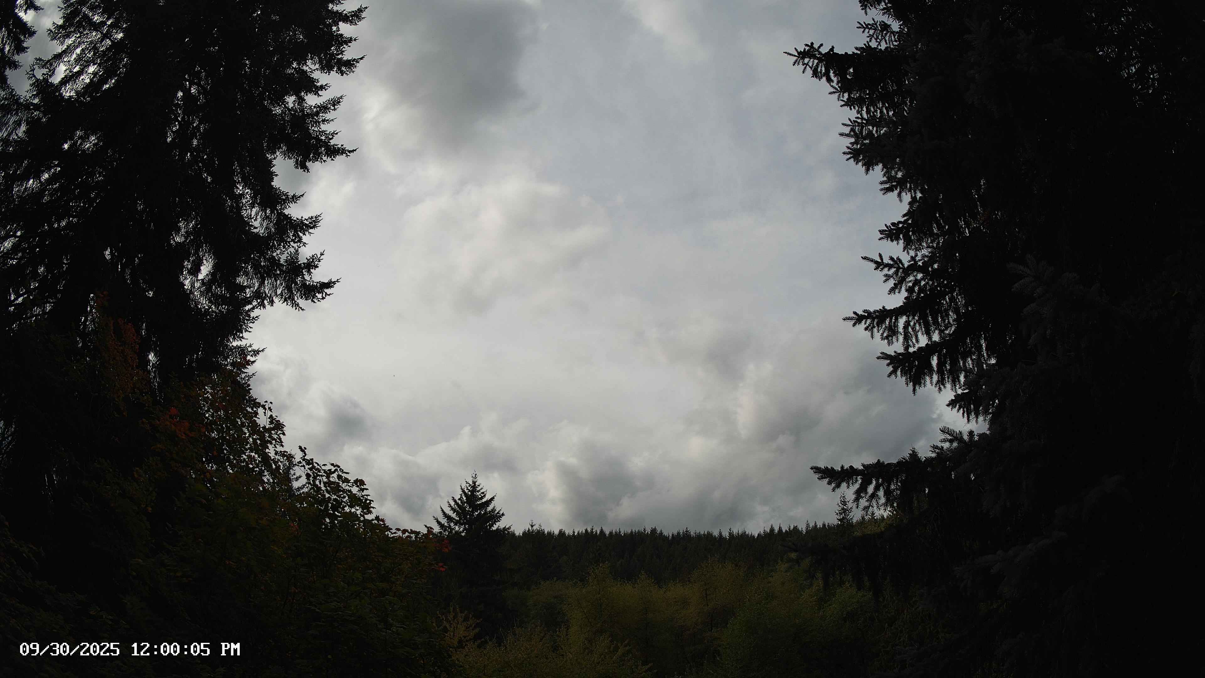 Pacific Northwest skyline timelapse on Sep 30, 2025 at 12:00 PM