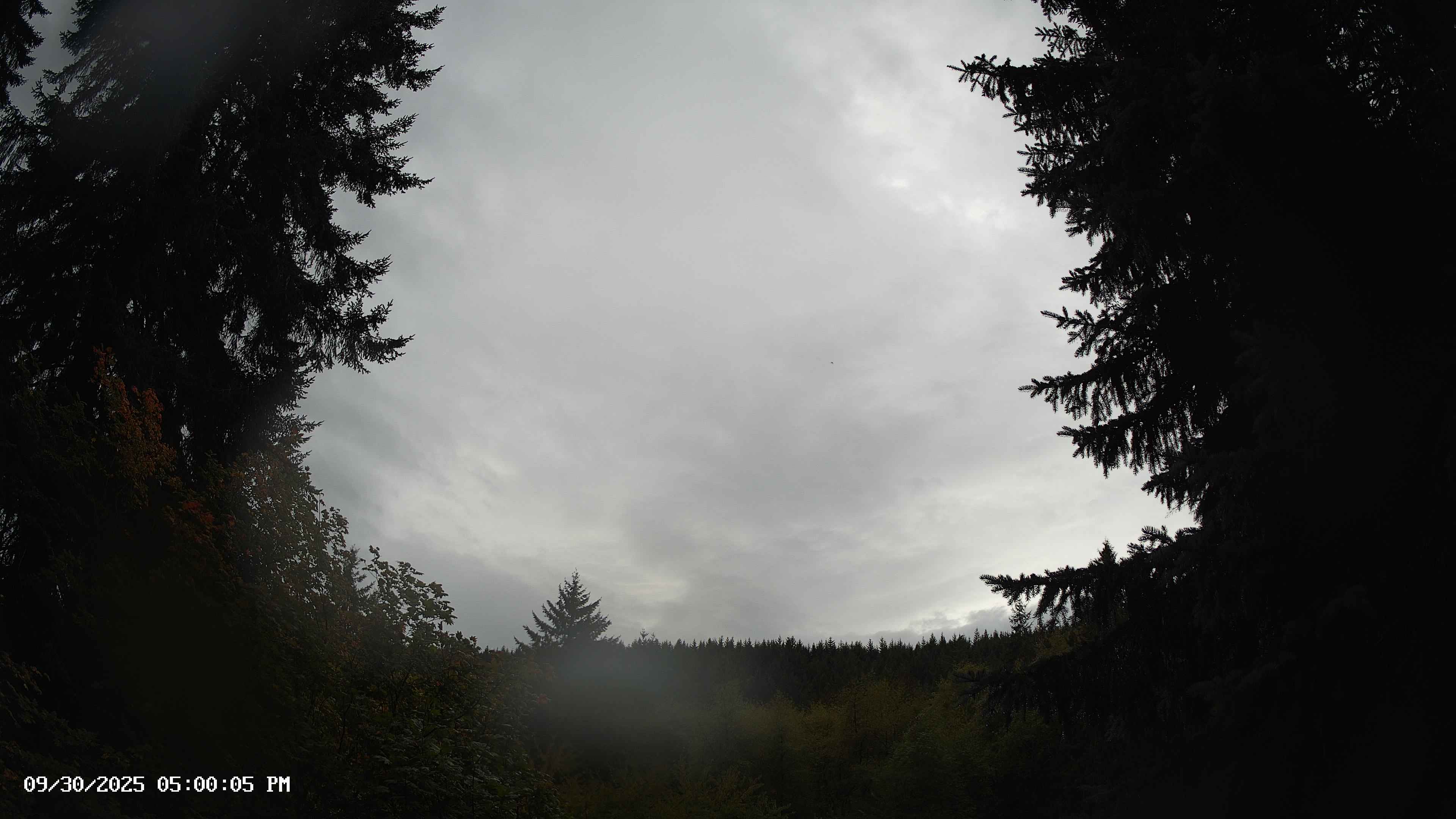 Pacific Northwest skyline timelapse on Sep 30, 2025 at 5:00 PM