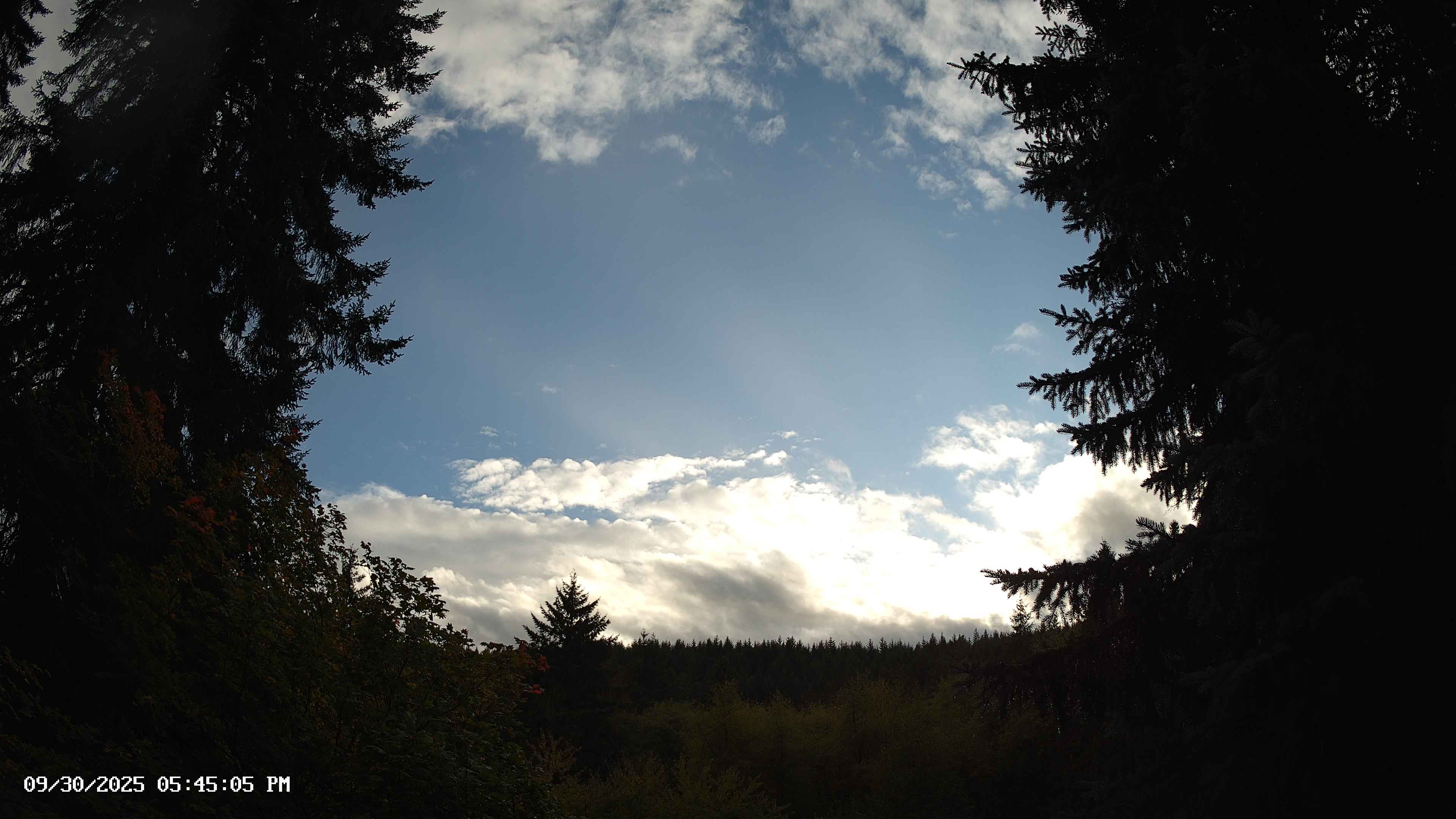 Pacific Northwest skyline timelapse on Sep 30, 2025 at 5:45 PM