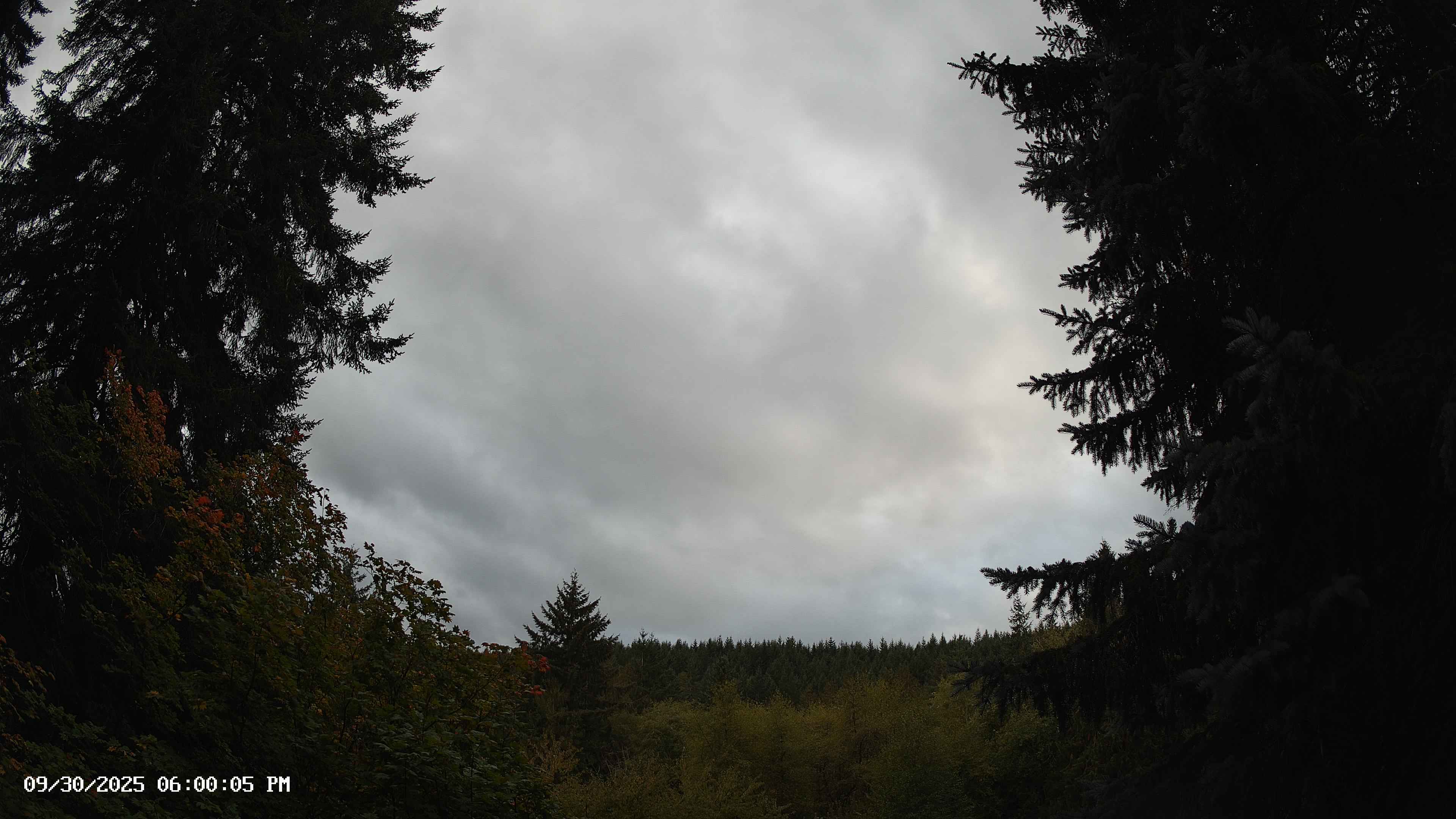 Pacific Northwest skyline timelapse on Sep 30, 2025 at 6:00 PM