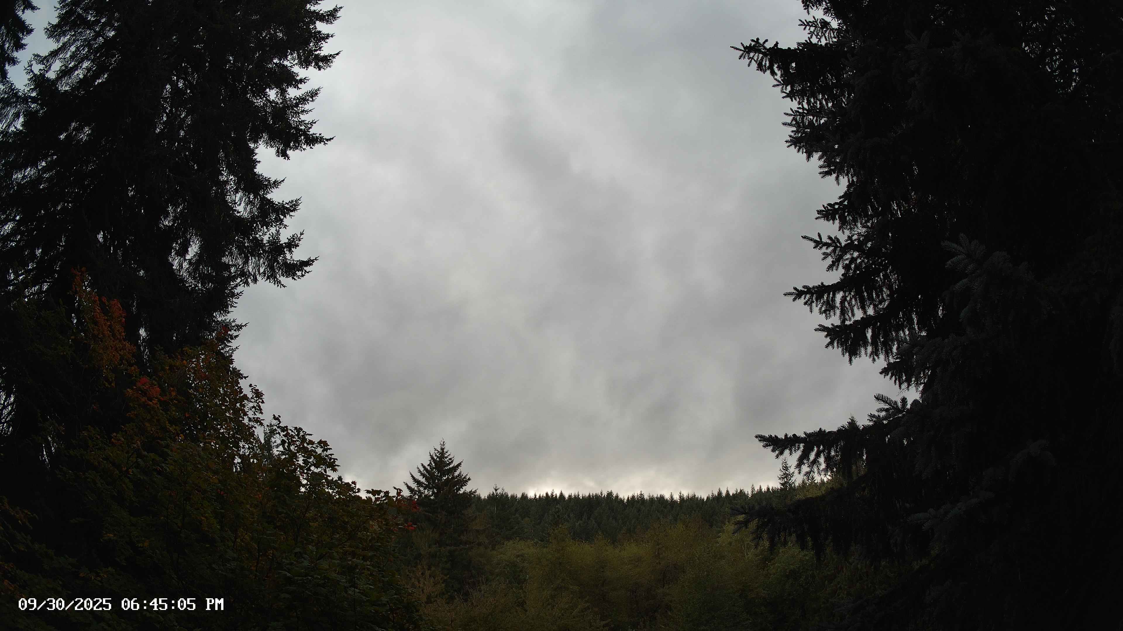 Pacific Northwest skyline timelapse on Sep 30, 2025 at 6:45 PM