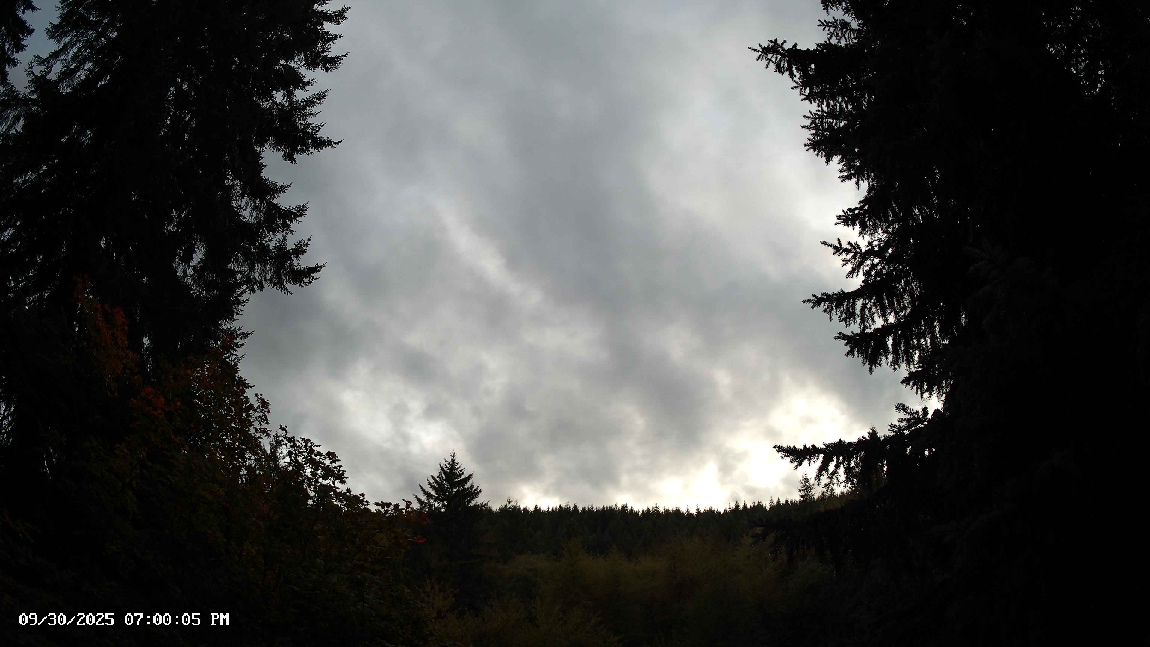 Pacific Northwest skyline timelapse on Sep 30, 2025 at 7:00 PM