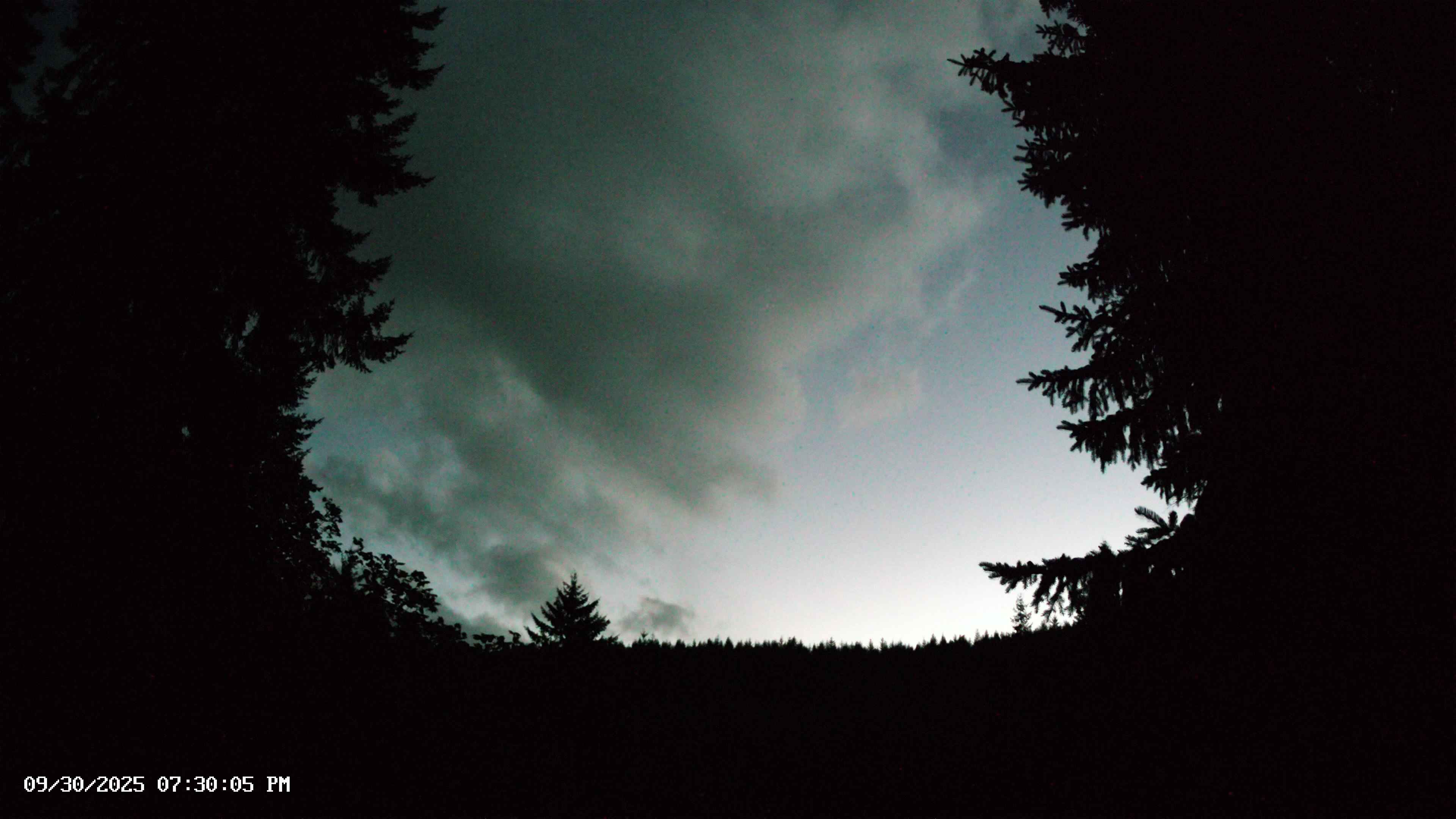 Pacific Northwest skyline timelapse on Sep 30, 2025 at 7:30 PM