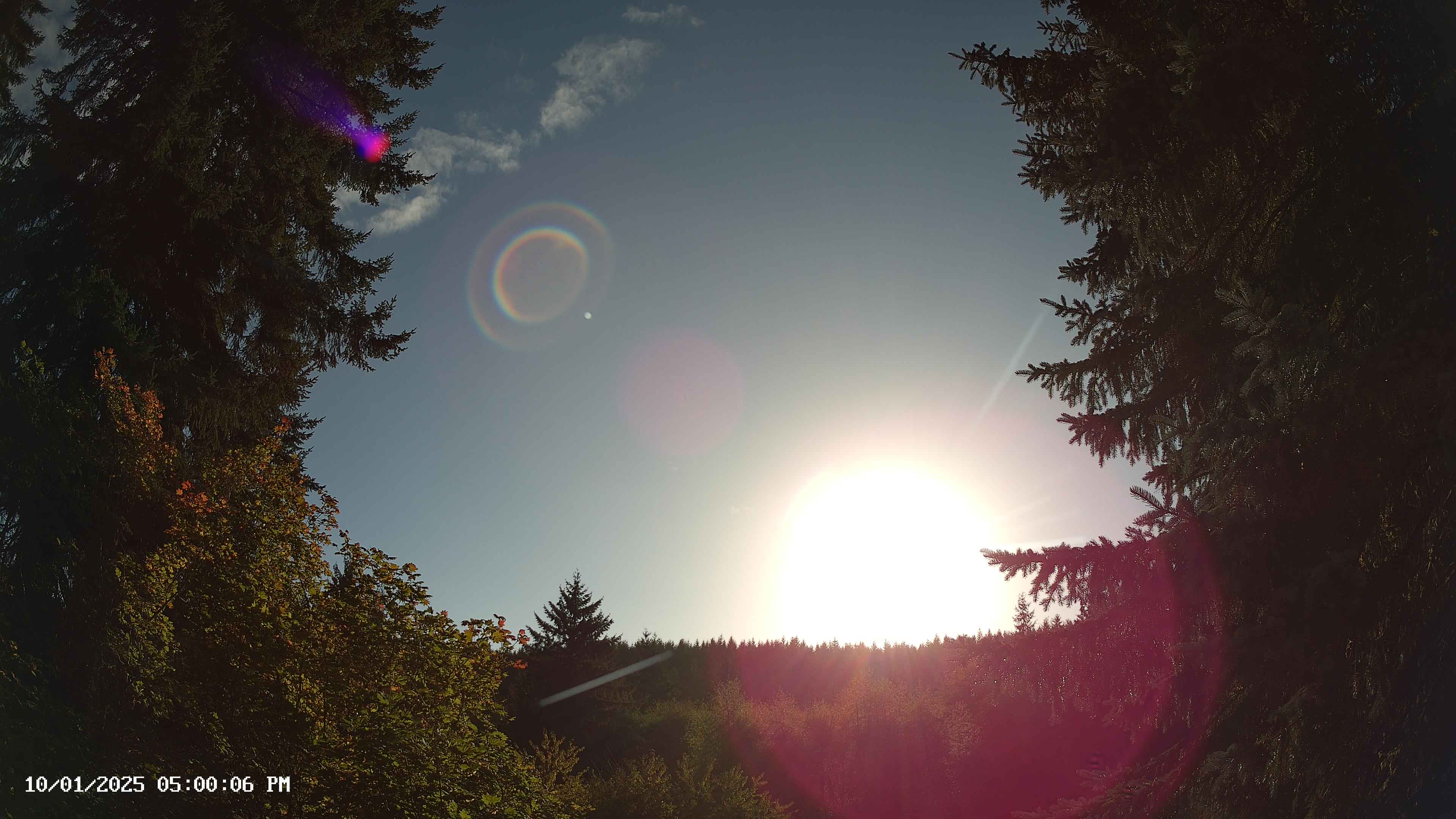 Pacific Northwest skyline timelapse on Oct 01, 2025 at 5:00 PM