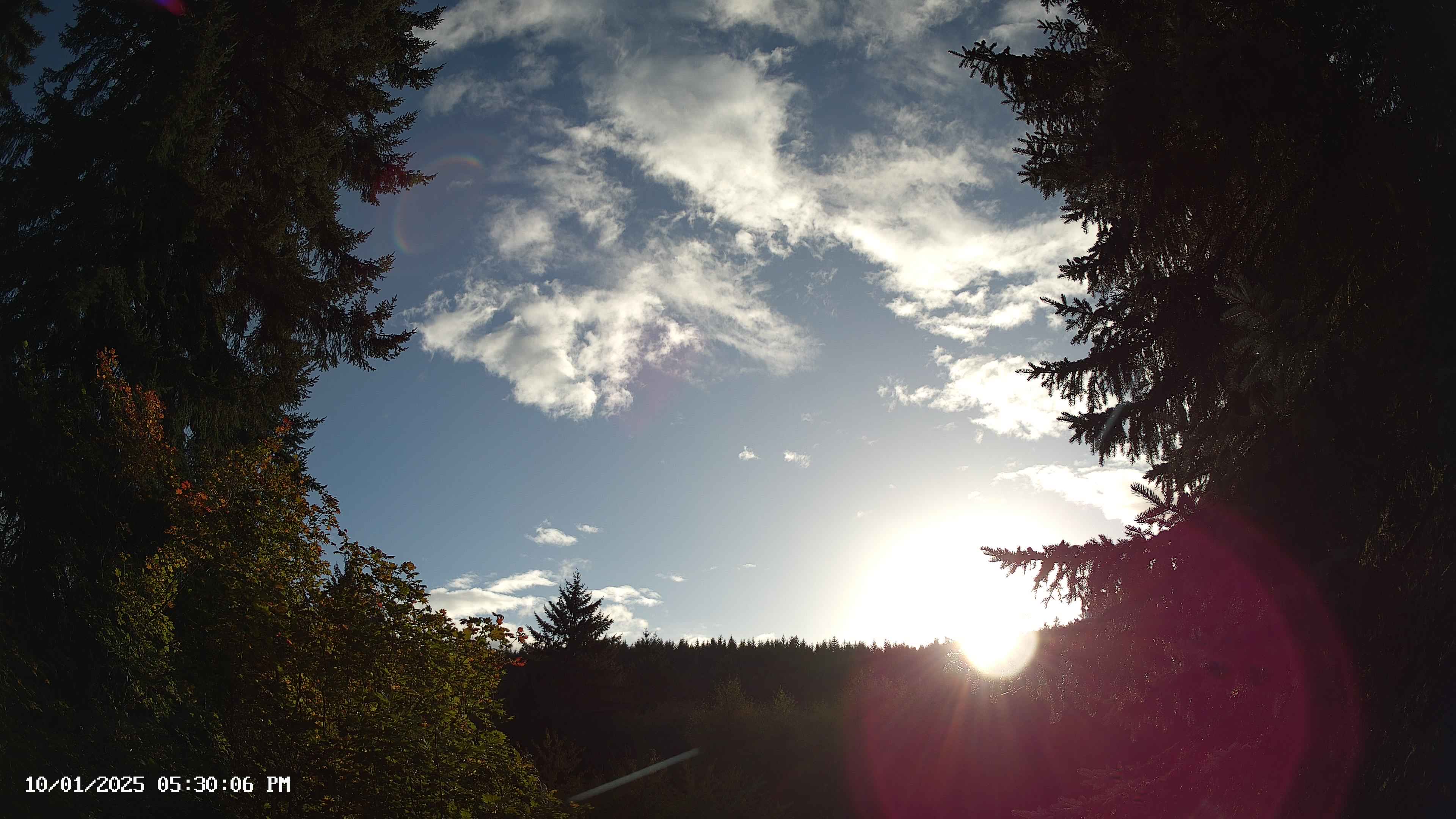 Pacific Northwest skyline timelapse on Oct 01, 2025 at 5:30 PM