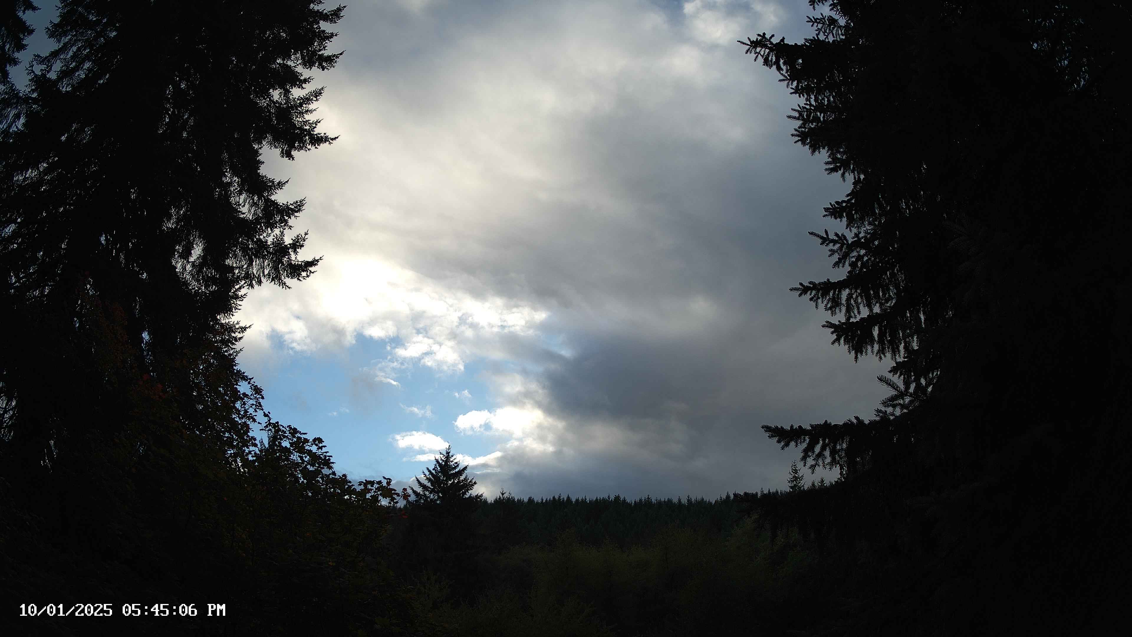 Pacific Northwest skyline timelapse on Oct 01, 2025 at 5:45 PM