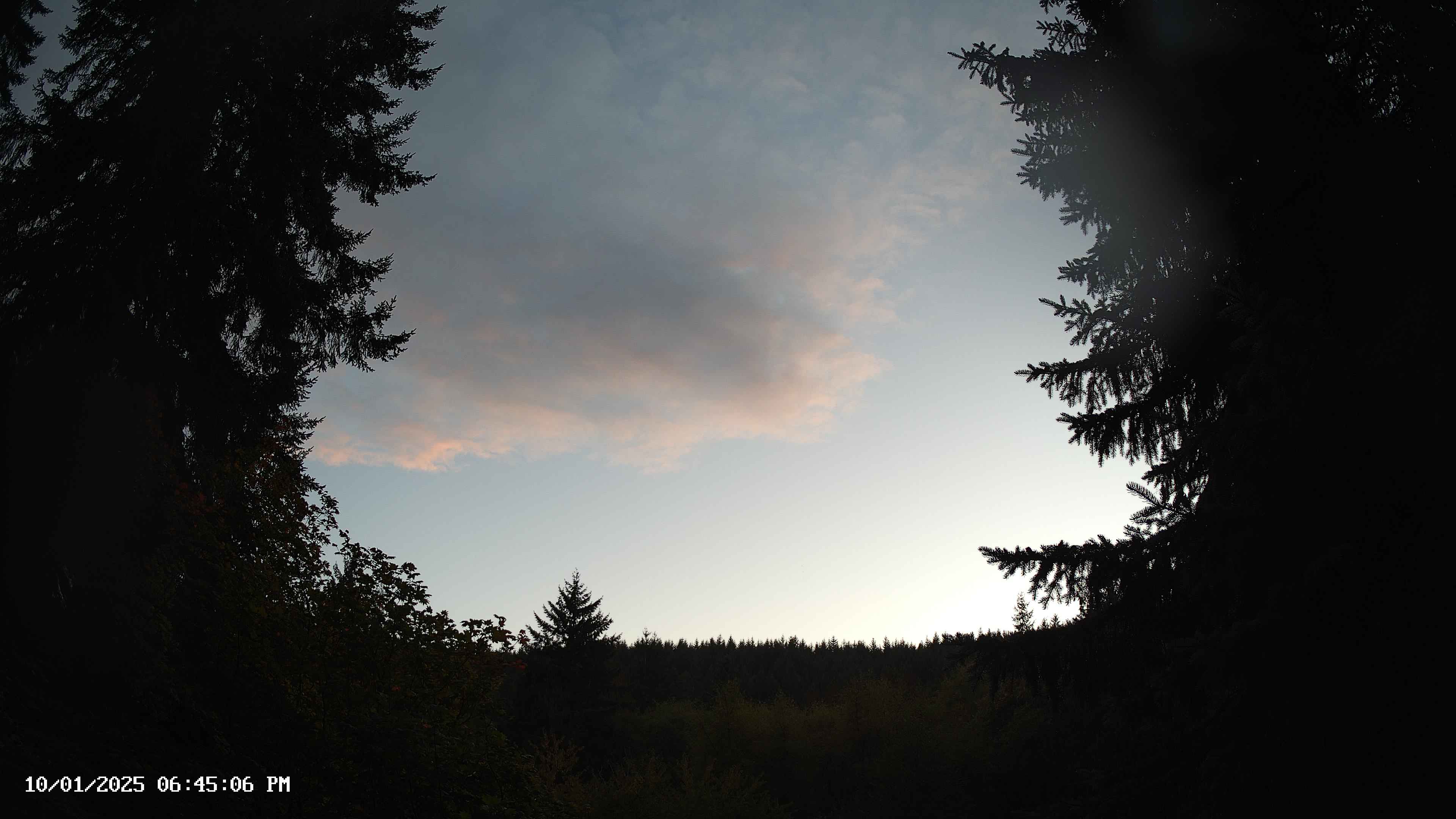 Pacific Northwest skyline timelapse on Oct 01, 2025 at 6:45 PM