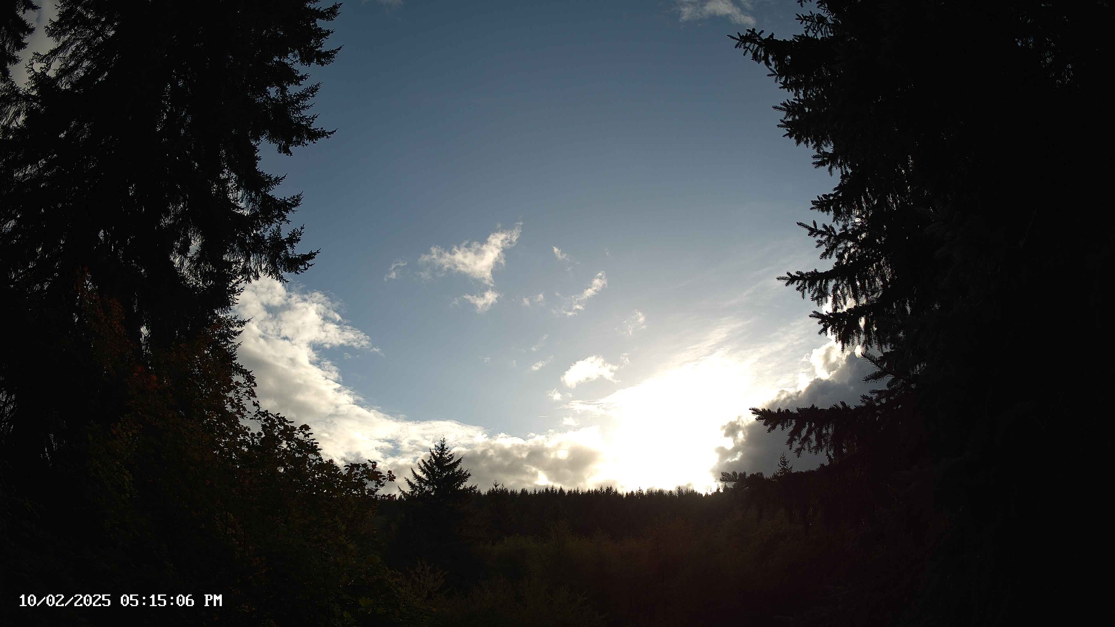 Pacific Northwest skyline timelapse on Oct 02, 2025 at 5:15 PM