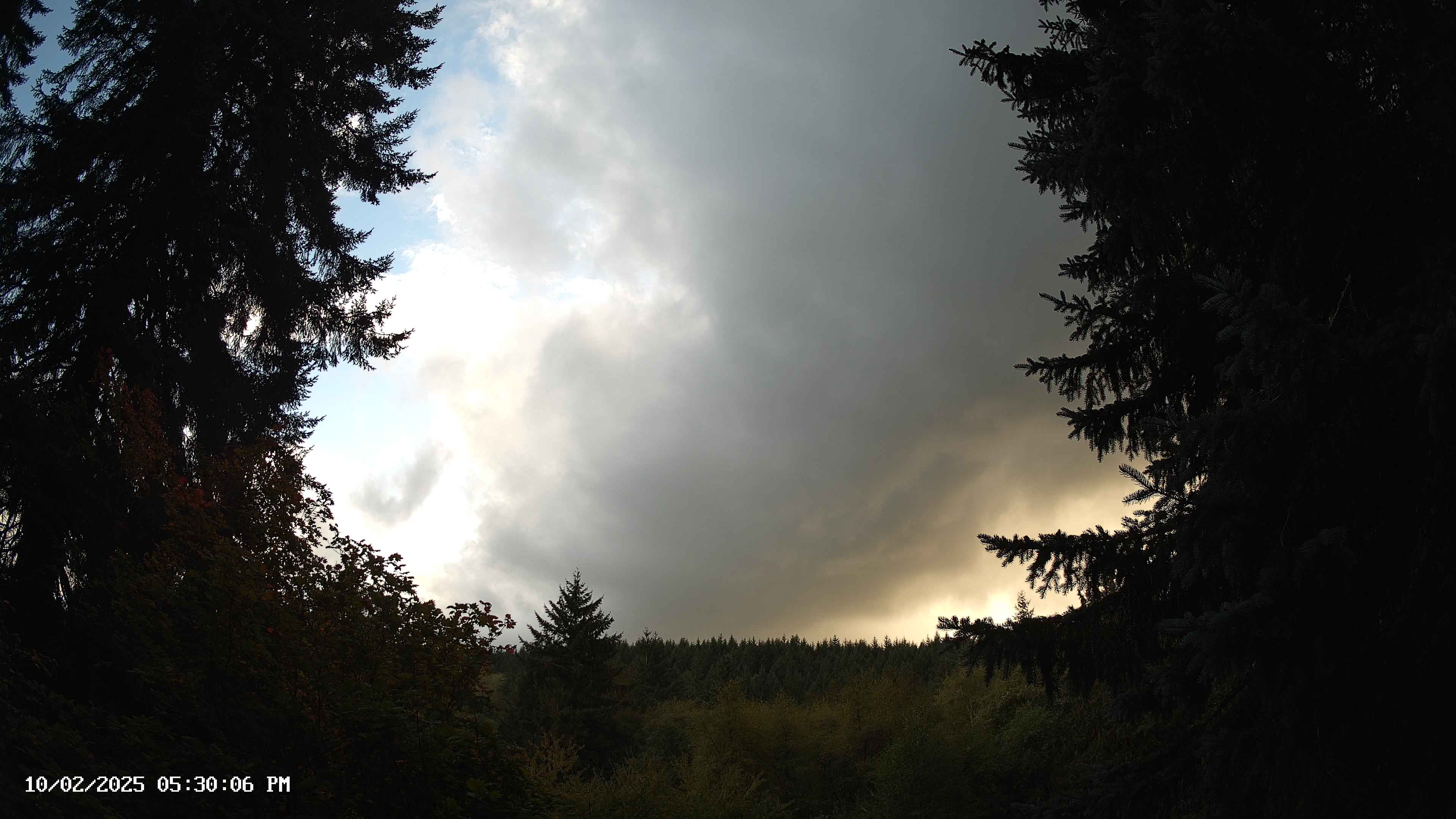 Pacific Northwest skyline timelapse on Oct 02, 2025 at 5:30 PM