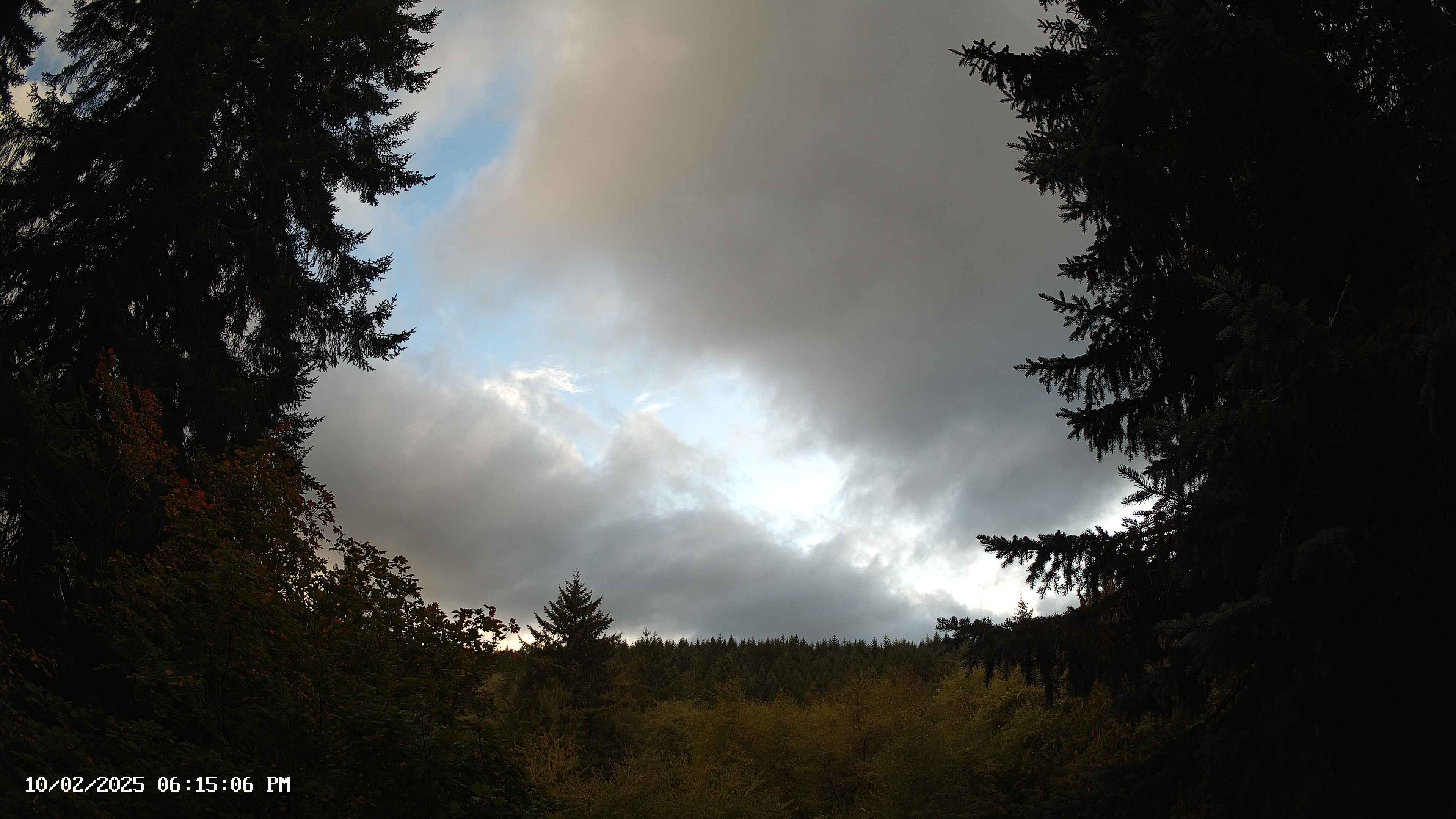 Pacific Northwest skyline timelapse on Oct 02, 2025 at 6:15 PM
