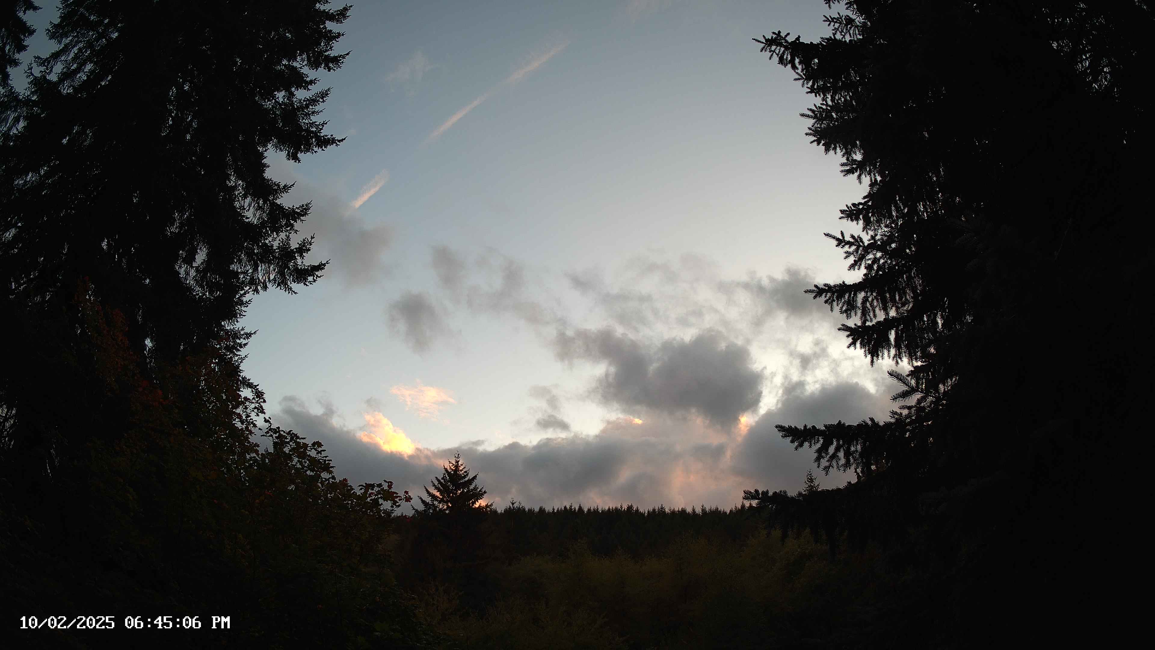 Pacific Northwest skyline timelapse on Oct 02, 2025 at 6:45 PM