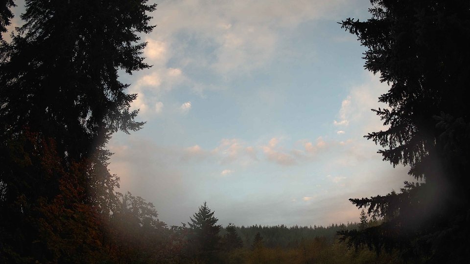 Pacific Northwest skyline timelapse on Oct 10, 2025 at 7:30 AM
