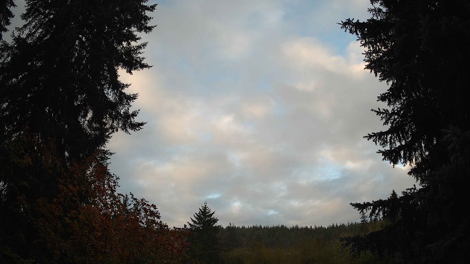 Pacific Northwest skyline timelapse on Oct 13, 2025 at 8:00 AM