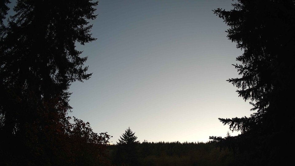 Pacific Northwest skyline timelapse on Oct 13, 2025 at 6:00 PM