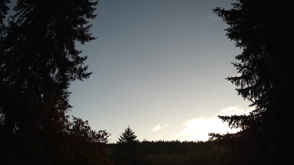 Pacific Northwest skyline timelapse on Oct 15, 2025 at 6:00 PM