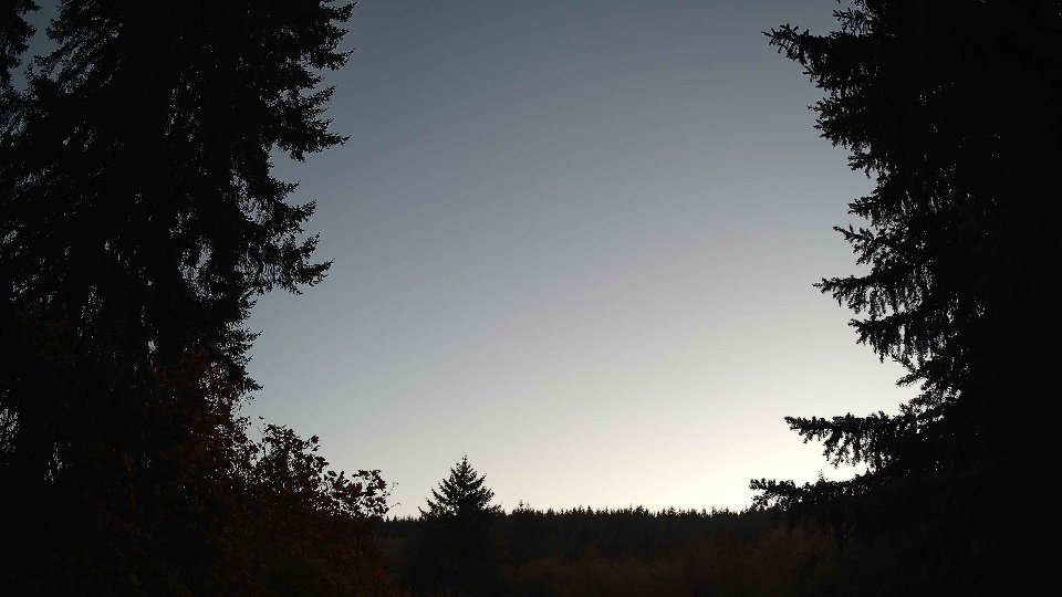 Pacific Northwest skyline timelapse on Oct 17, 2025 at 6:30 PM