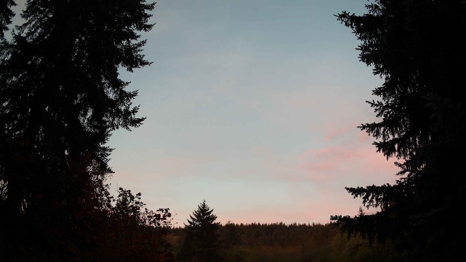 Pacific Northwest skyline timelapse on Oct 22, 2025 at 7:30 AM