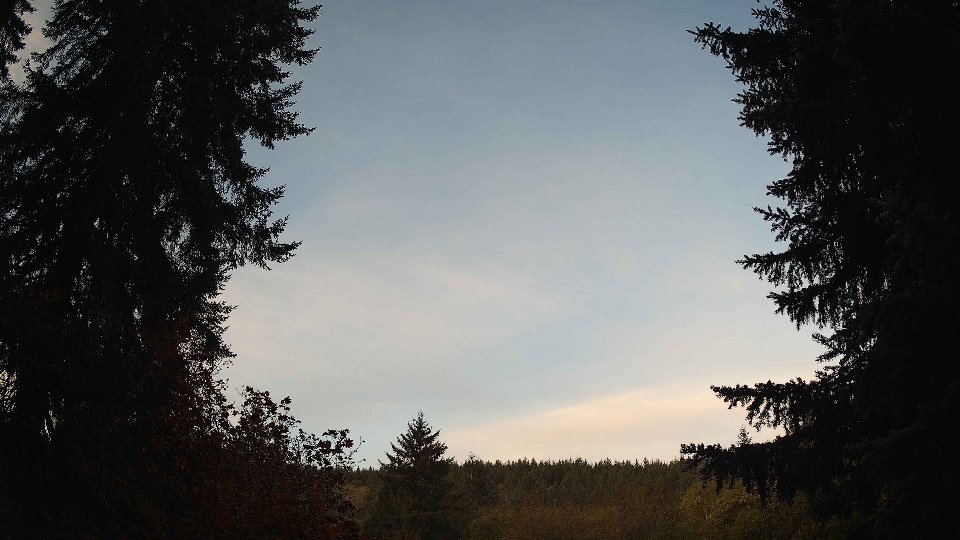 Pacific Northwest skyline timelapse on Oct 22, 2025 at 8:00 AM
