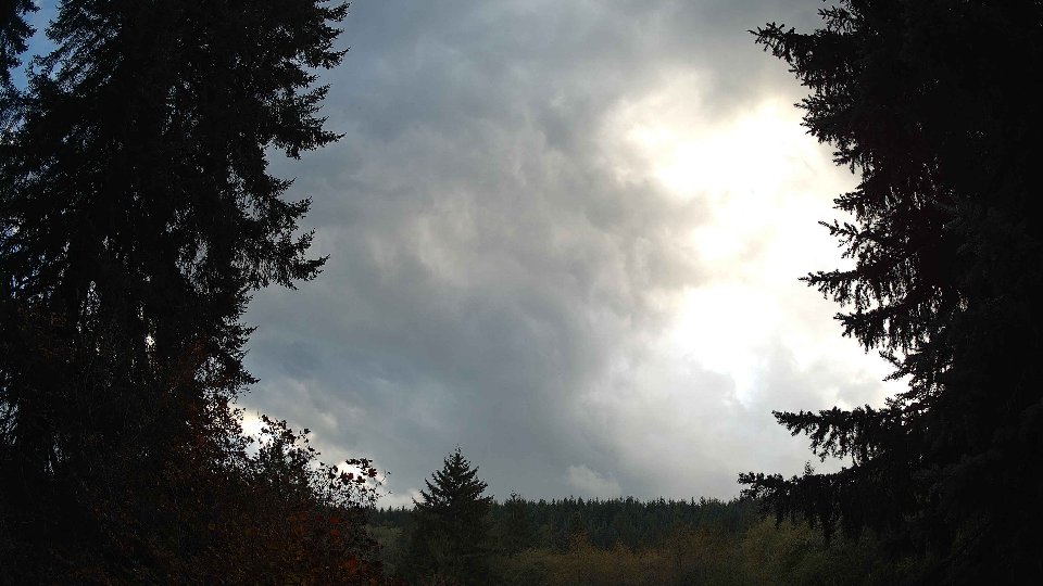 Pacific Northwest skyline timelapse on Oct 22, 2025 at 5:00 PM