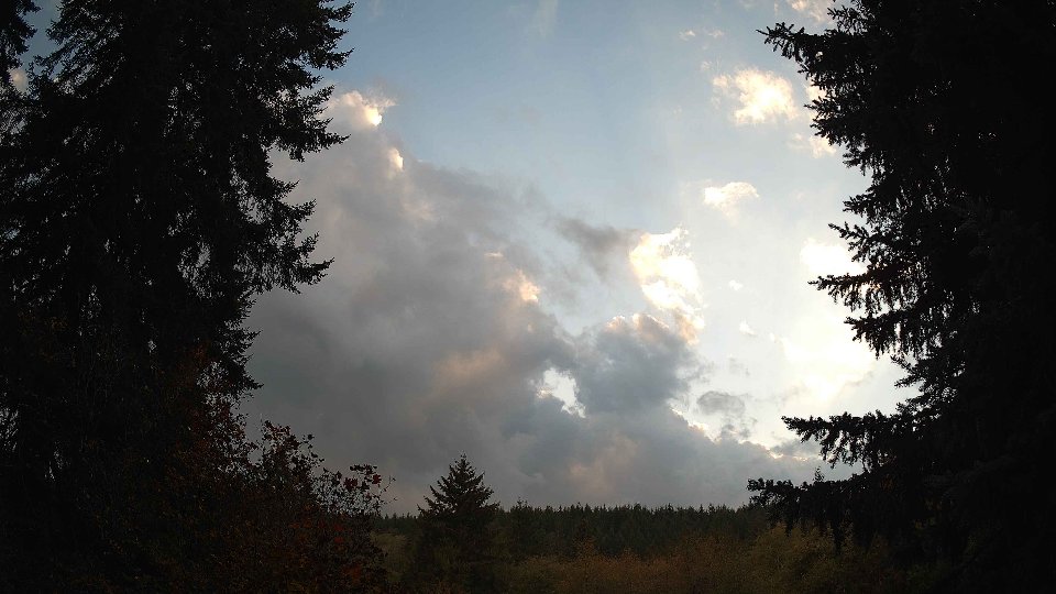 Pacific Northwest skyline timelapse on Oct 22, 2025 at 5:30 PM