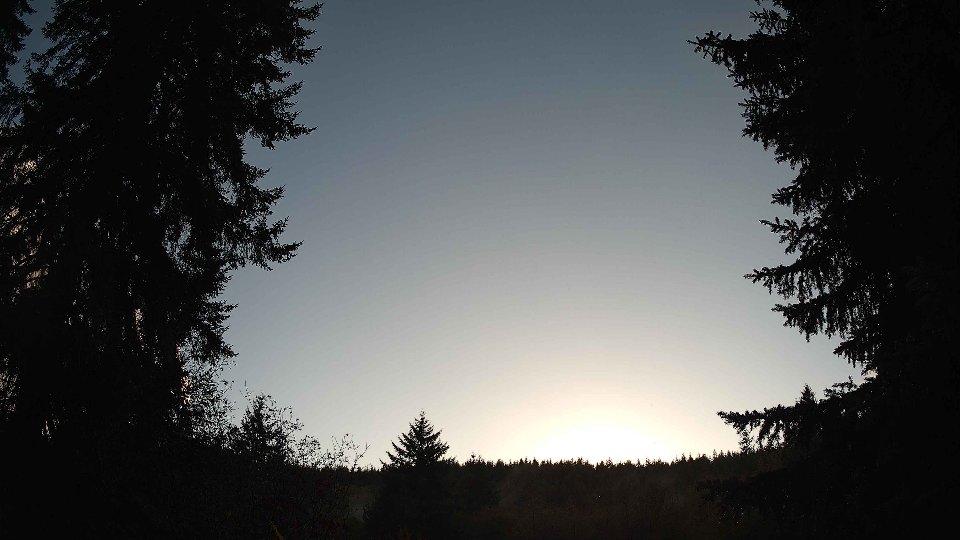 Pacific Northwest skyline timelapse on Oct 26, 2025 at 5:00 PM