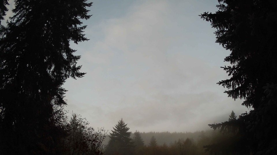 Pacific Northwest skyline timelapse on Oct 27, 2025 at 7:30 AM