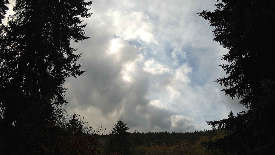 Pacific Northwest skyline timelapse on Oct 27, 2025 at 1:00 PM