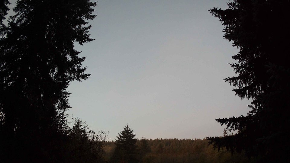 Pacific Northwest skyline timelapse on Oct 30, 2025 at 7:30 AM