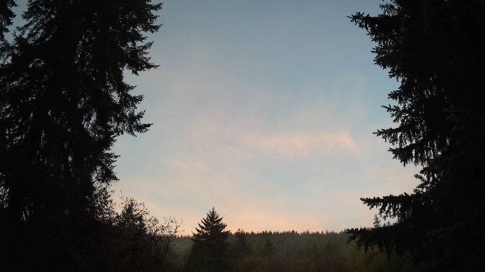 Pacific Northwest skyline timelapse on Oct 30, 2025 at 7:45 AM