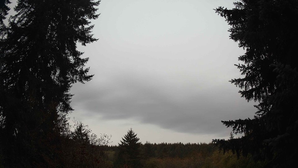 Pacific Northwest skyline timelapse on Oct 31, 2025 at 8:00 AM